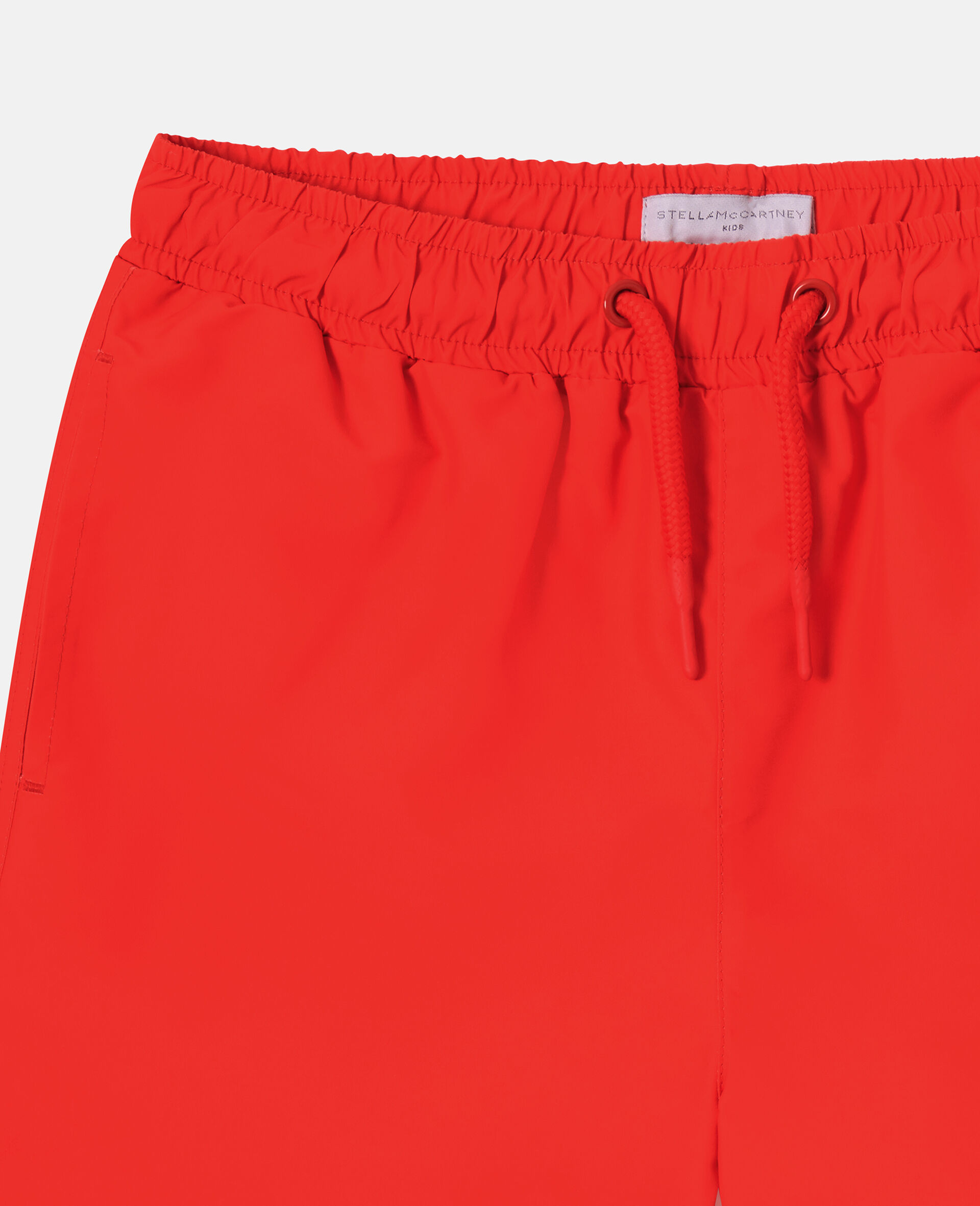 Short de bain avec logo -Rouge-medium