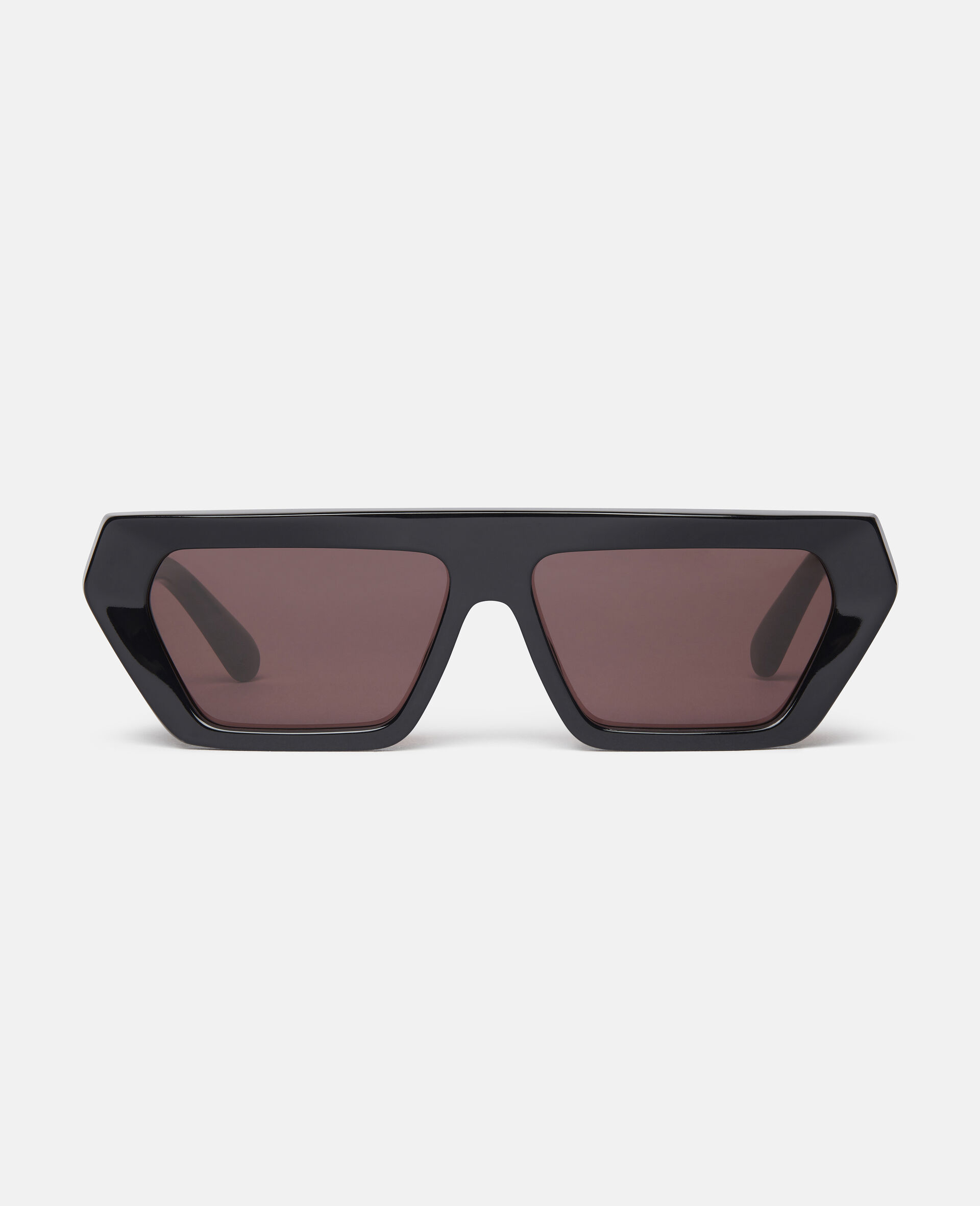 Bold Geometric Sunglasses-Black-large