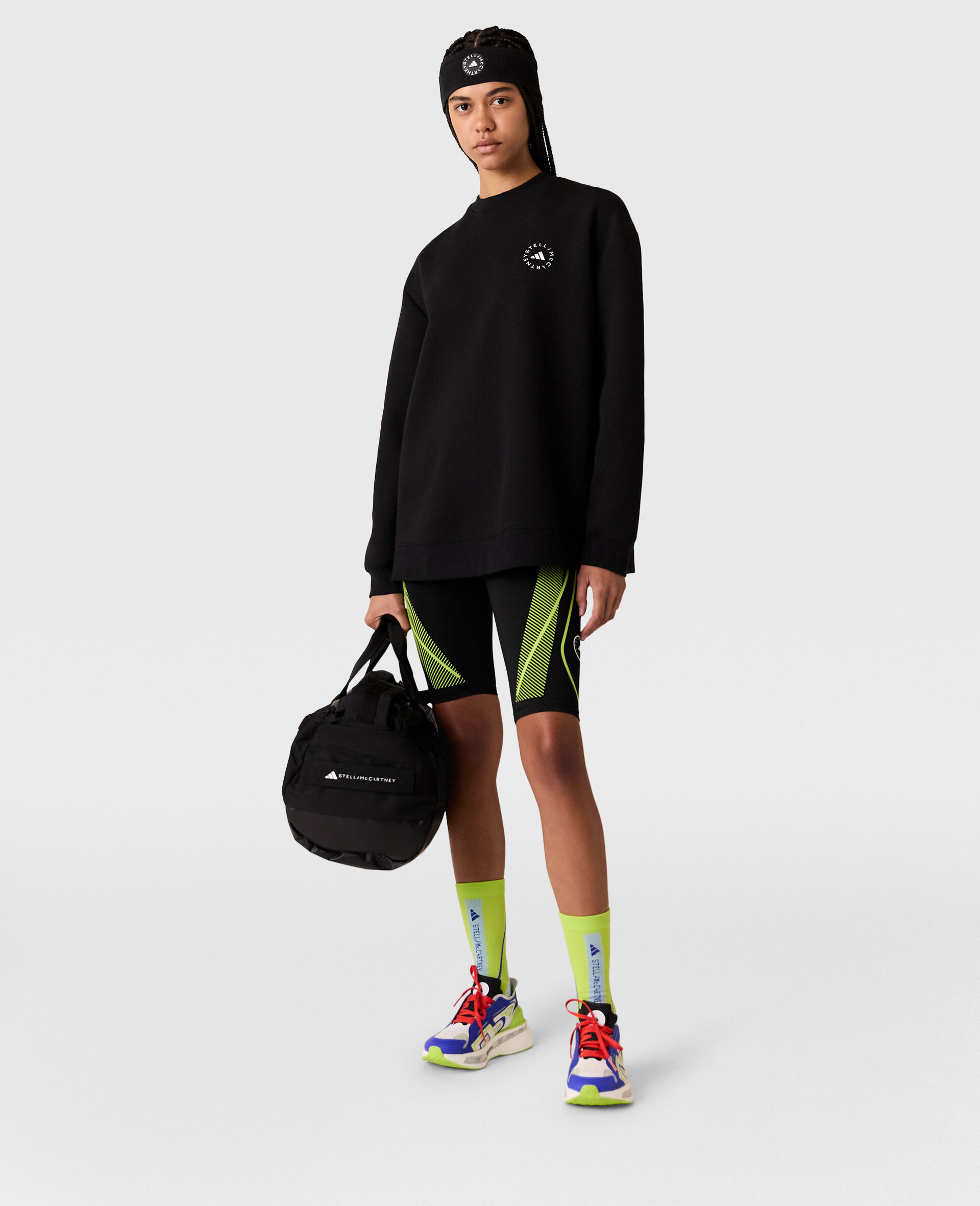 TrueCasuals  Oversized Sweatshirt-Black-large image number 4