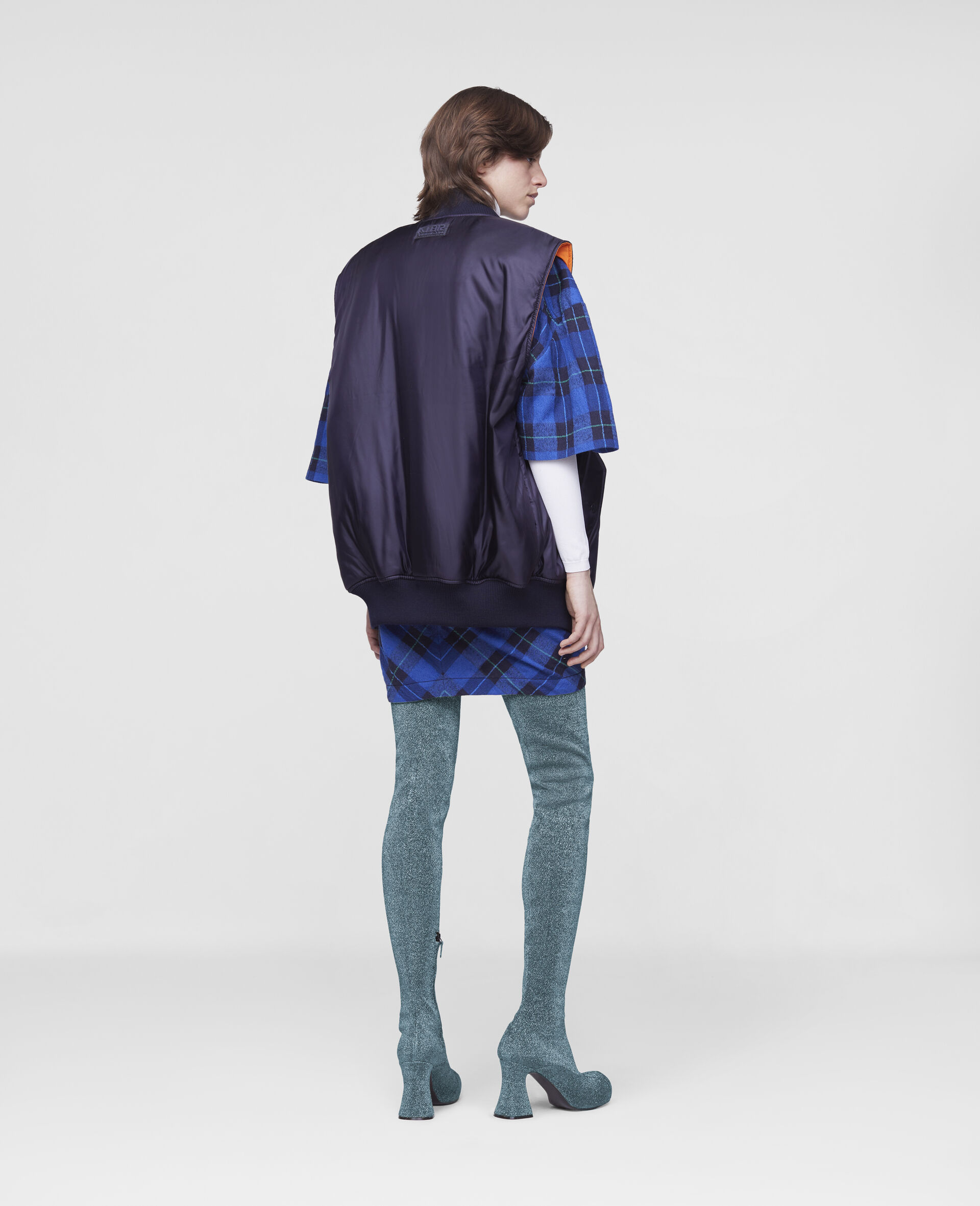 Madora Sleeveless Jacket-Blue-large image number 2