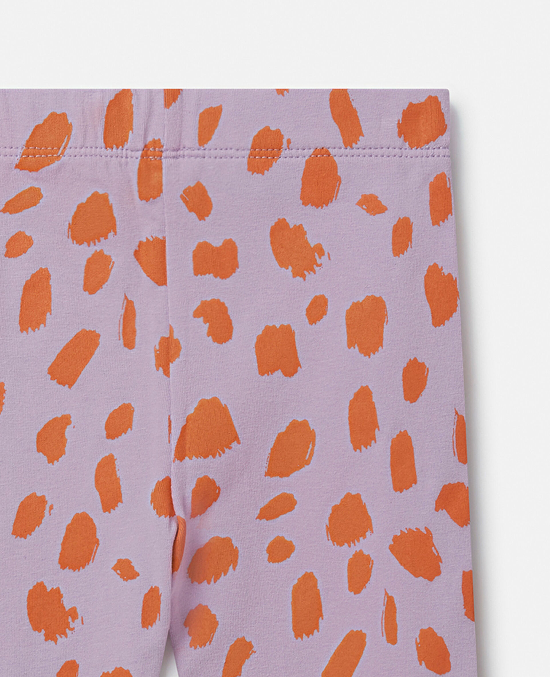 Neon Leopard Print Leggings-Red-large image number 3