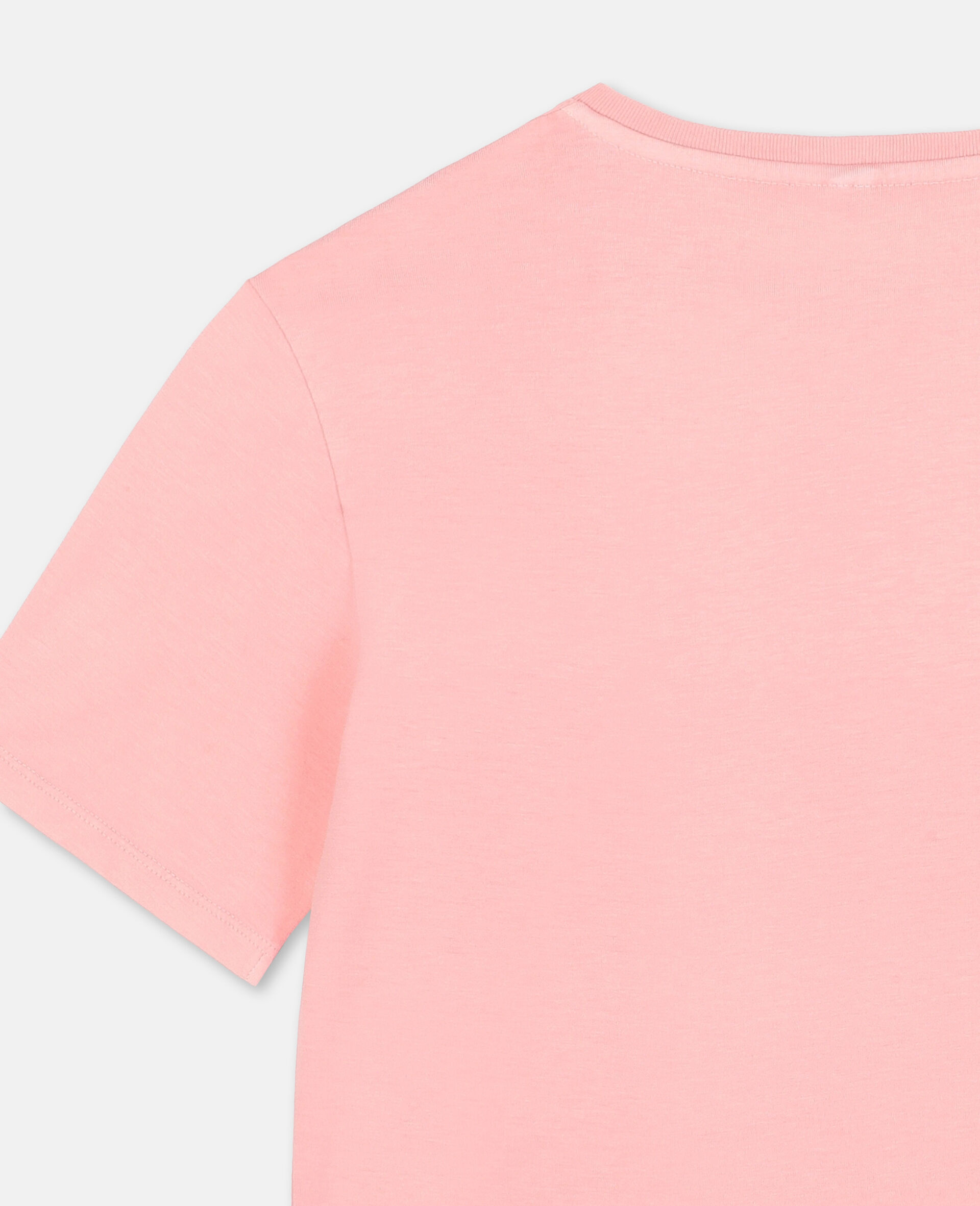 Palm Oversize Cotton Logo T-shirt-Pink-large image number 2