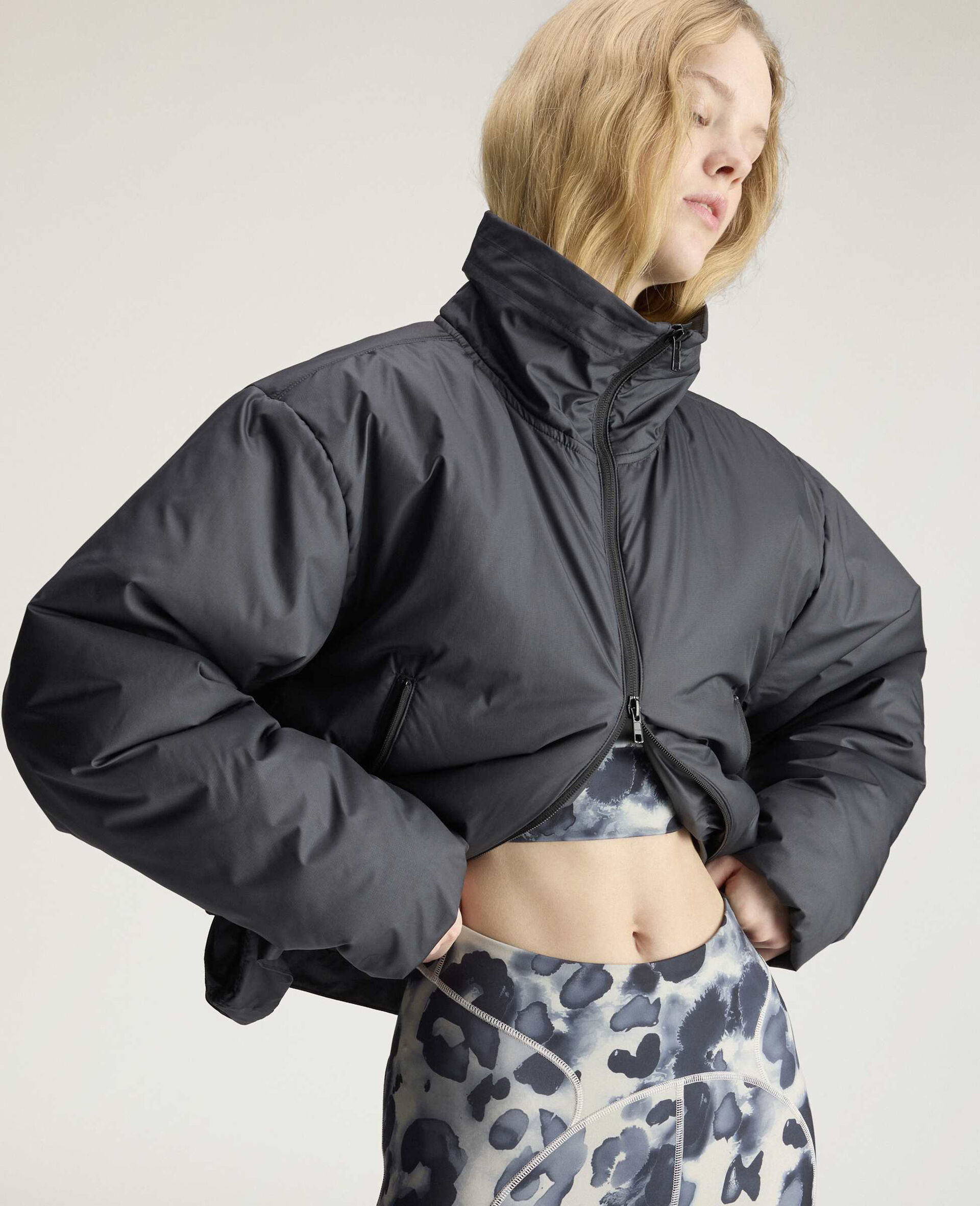 Padded Liner Jacket-Black-large image number 4