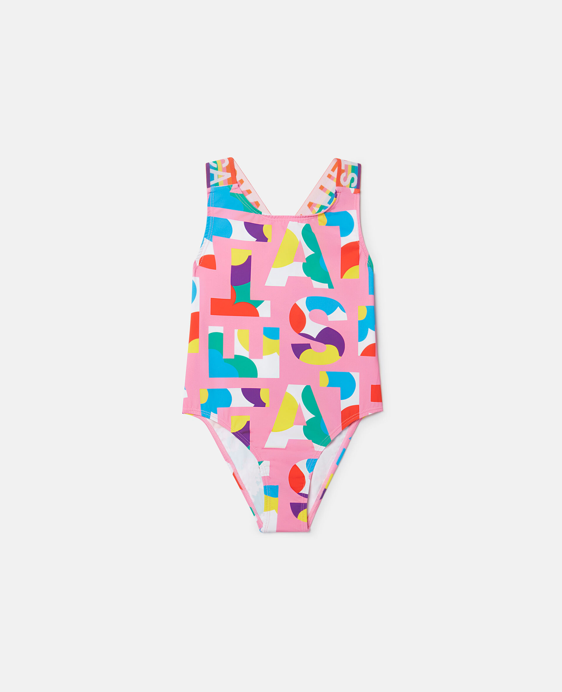 Costume da Bagno Pop con Logo Stella-Rosa-large image number 0