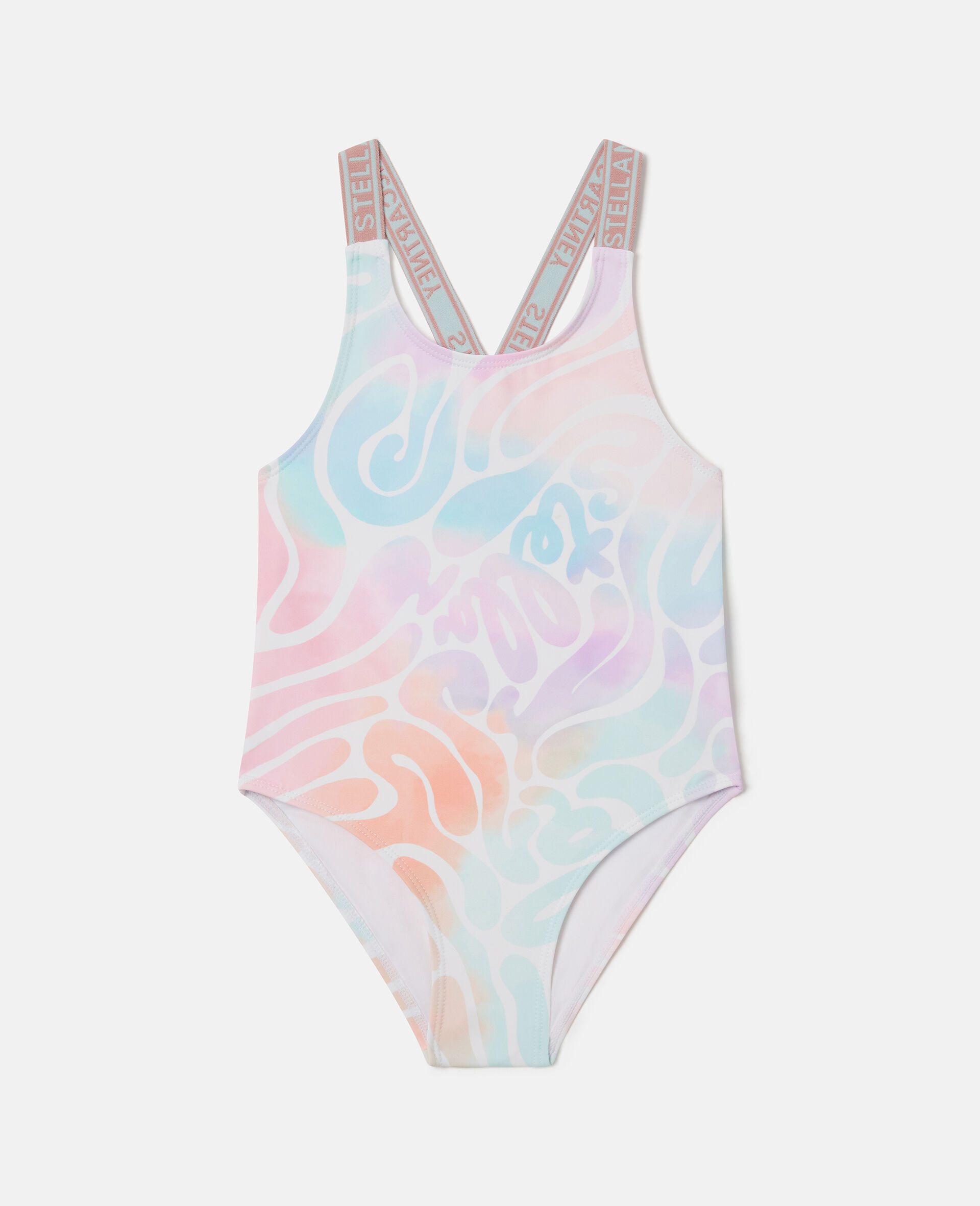 Tie-Dye Graphic Swimsuit-Multicolour-medium