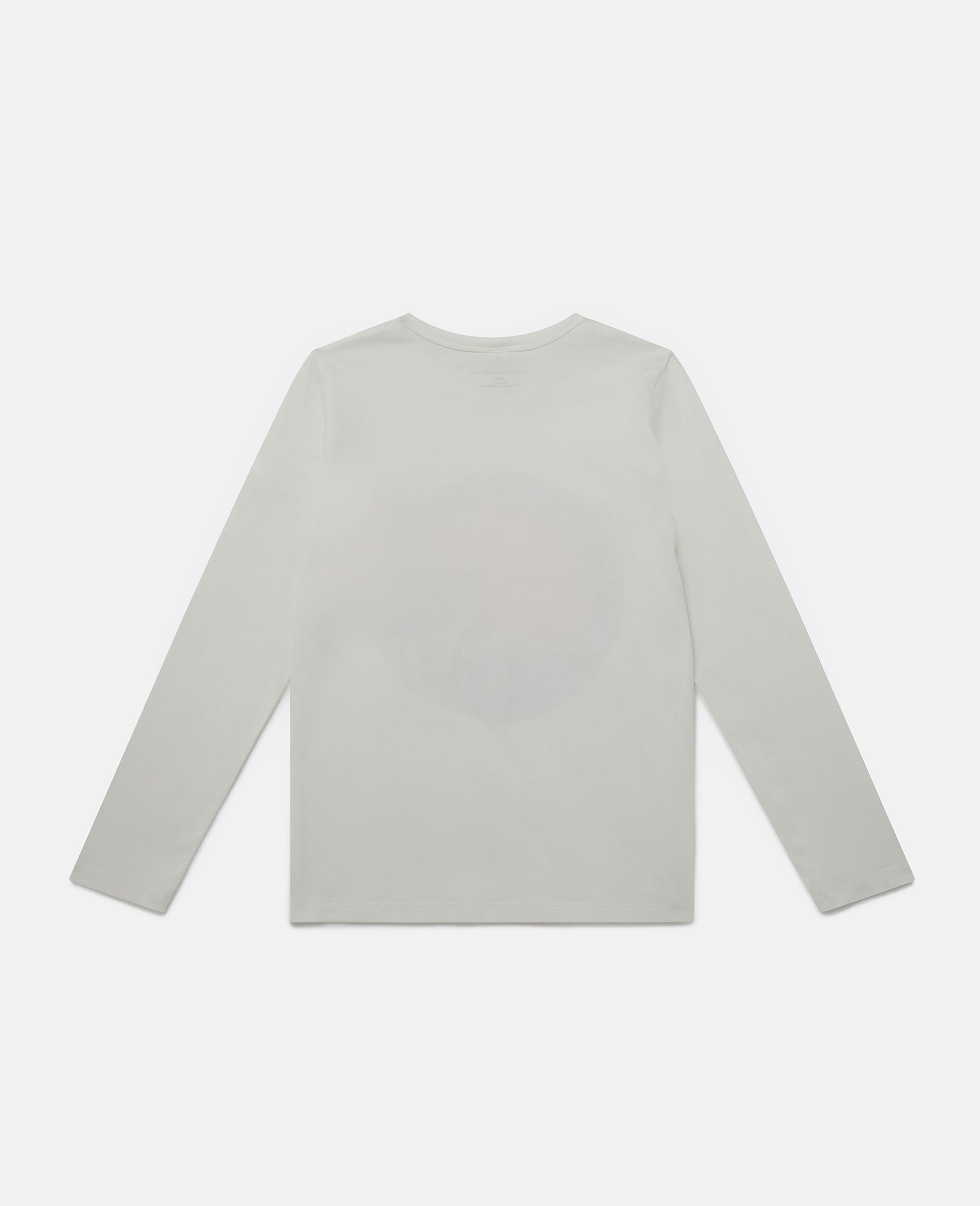 Logo Scribble Disc Long Sleeve T-Shirt-Cream-large image number 2