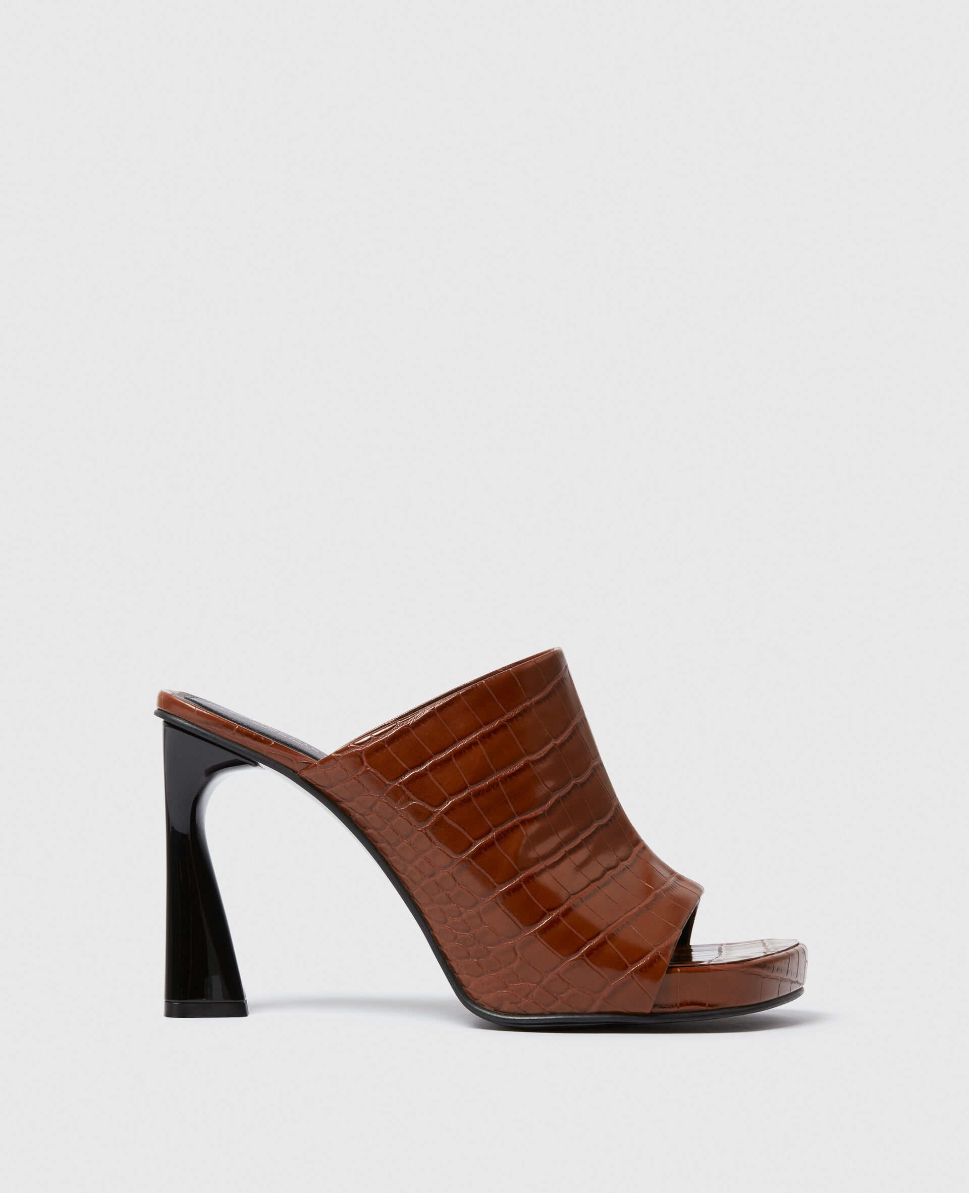 Elsa Heeled Mules-Brown-large image number 0