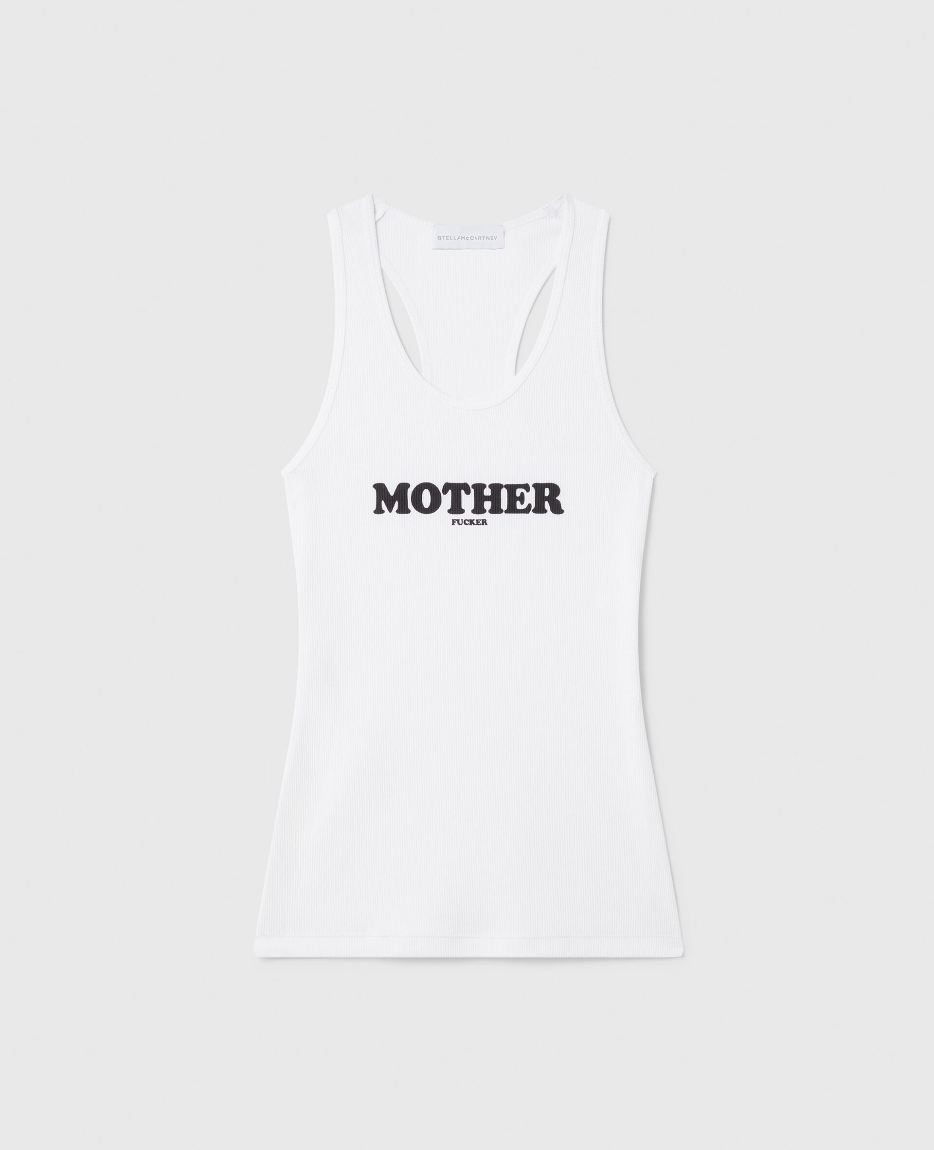 Debardeur Mother Fucker-Blanc-large image number 0