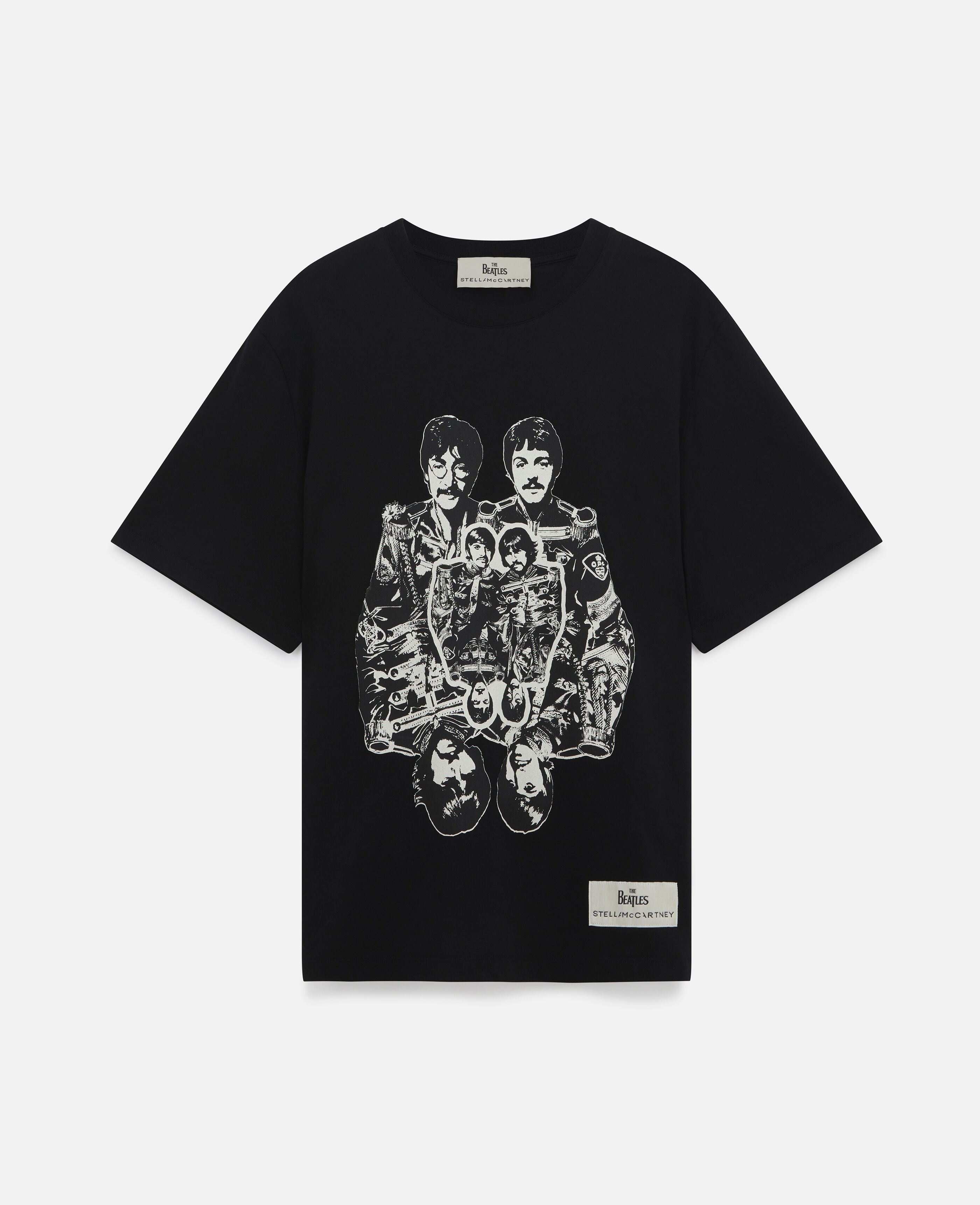 Women Black Get Back T-Shirt | Stella McCartney CA