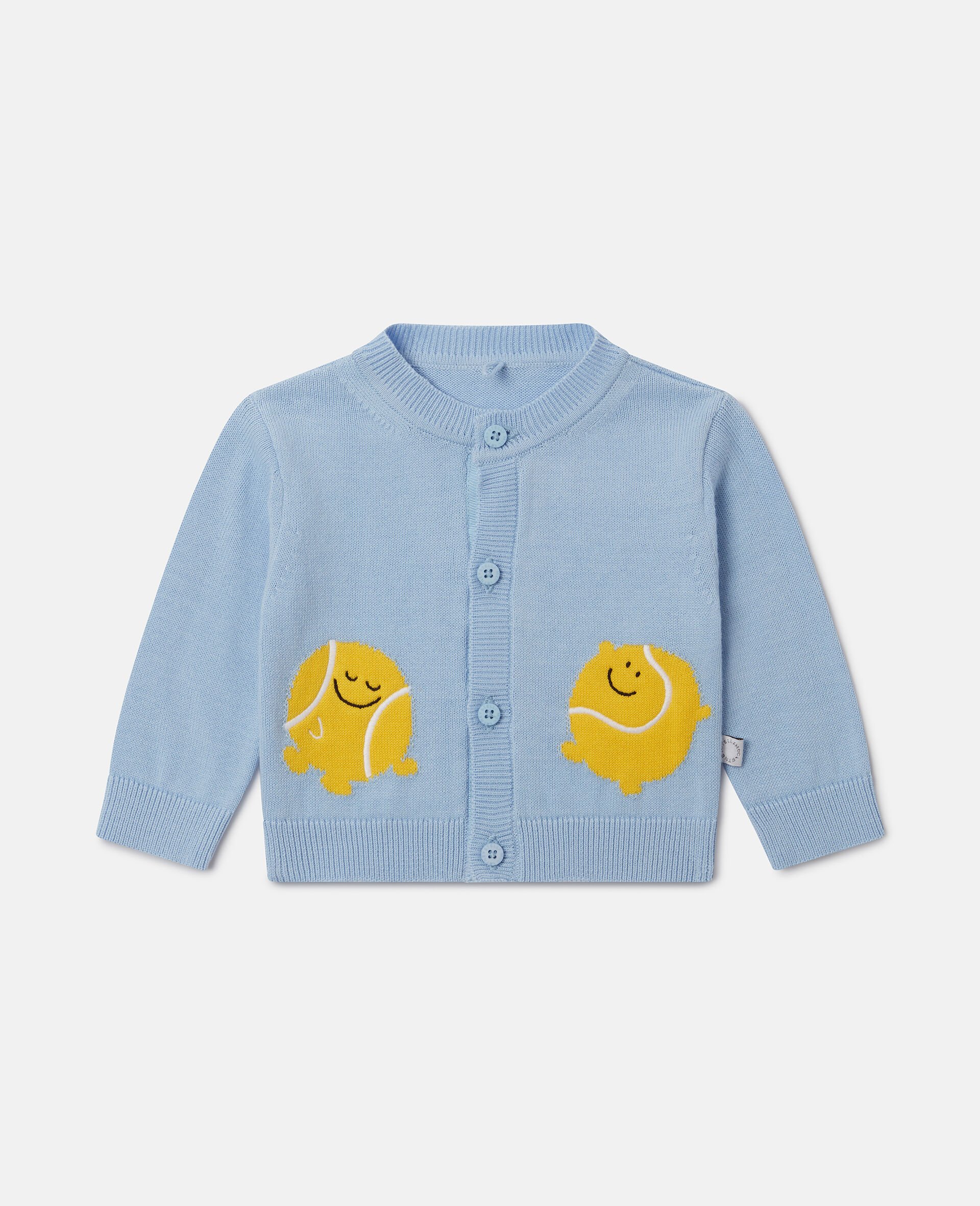 Tennis Ball Appliqu&eacute; Cardigan-Blue-medium