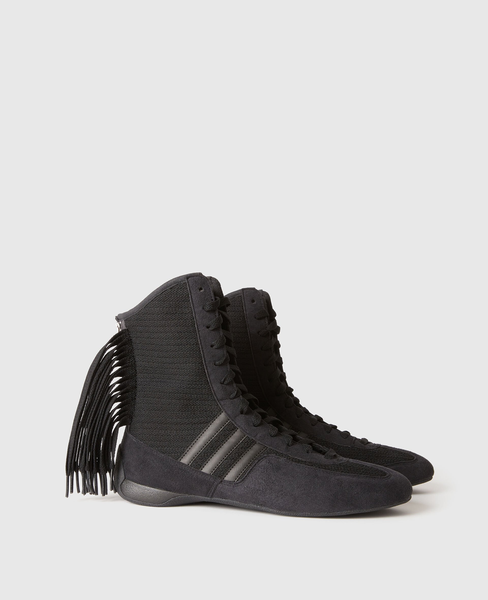Rasant Fringe High-Top Trainers-Black-large image number 1