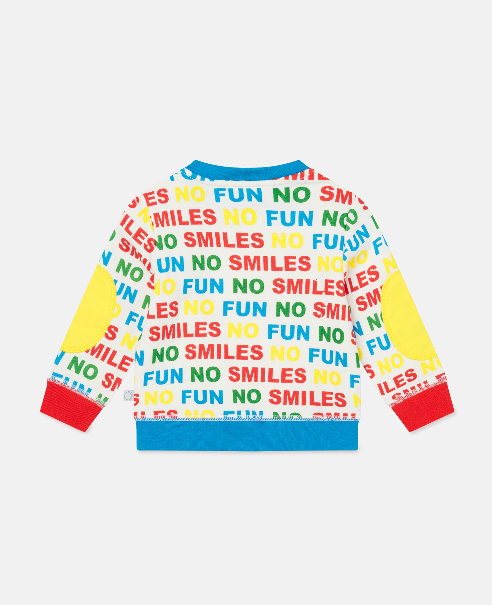 Fleece No Smiles No Fun Print Sweatshirt-Multicolour-large image number 3