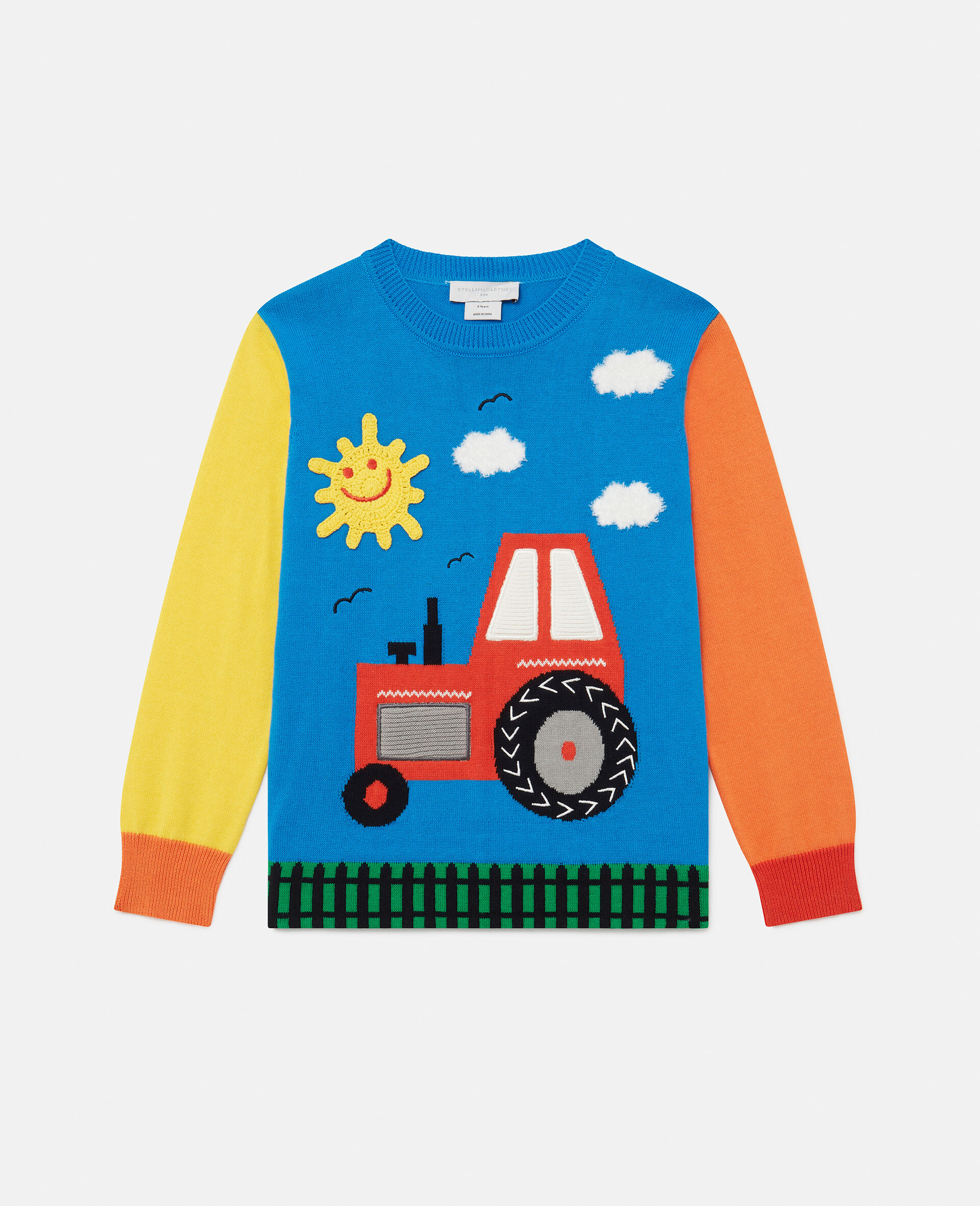Farmyard Appliqué Knitted Jumper-Multicolour-medium