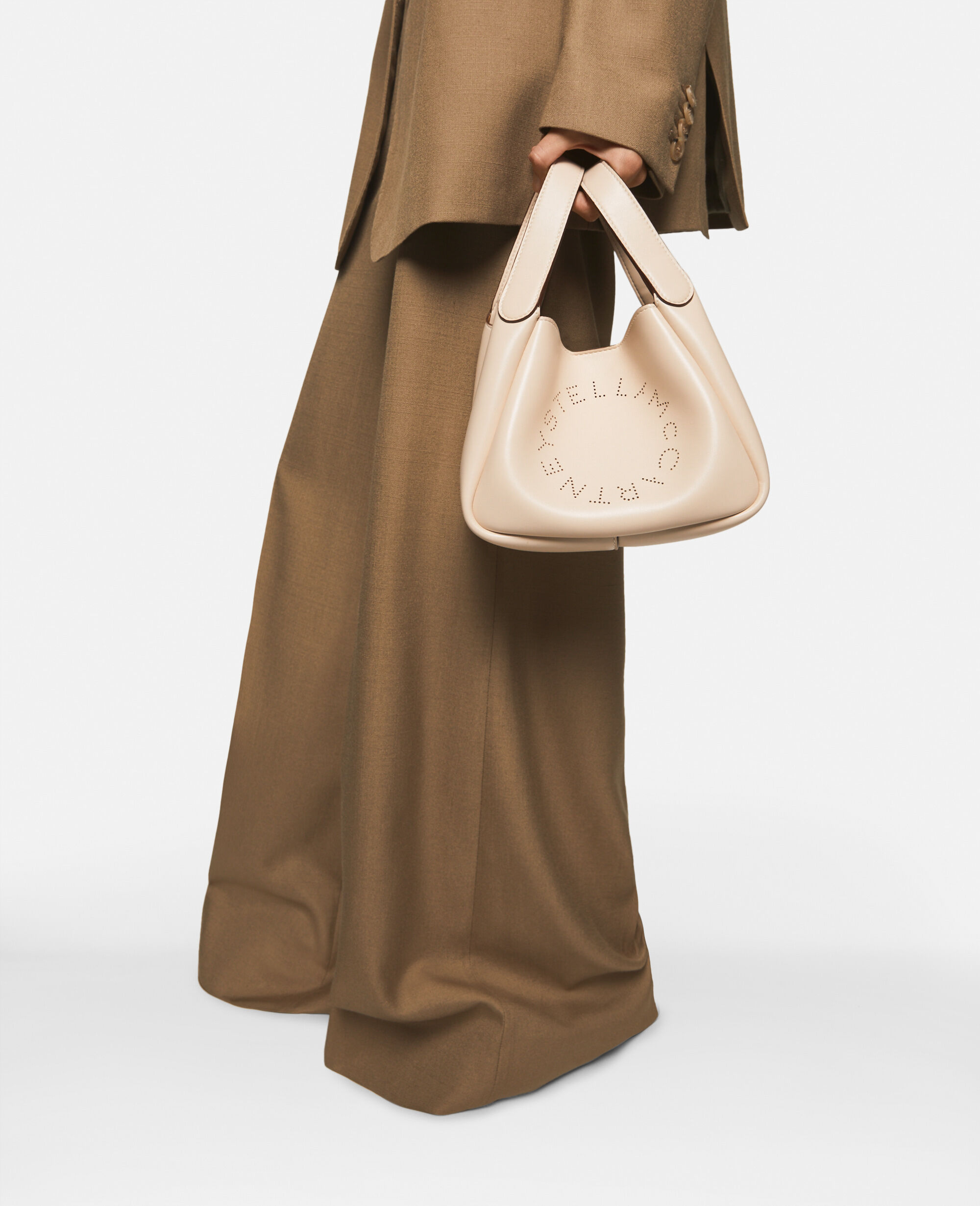 【保障できる】 Women Magnolia white Logo Double Top Handle Crossbody Bag Tシャツ/カットソー