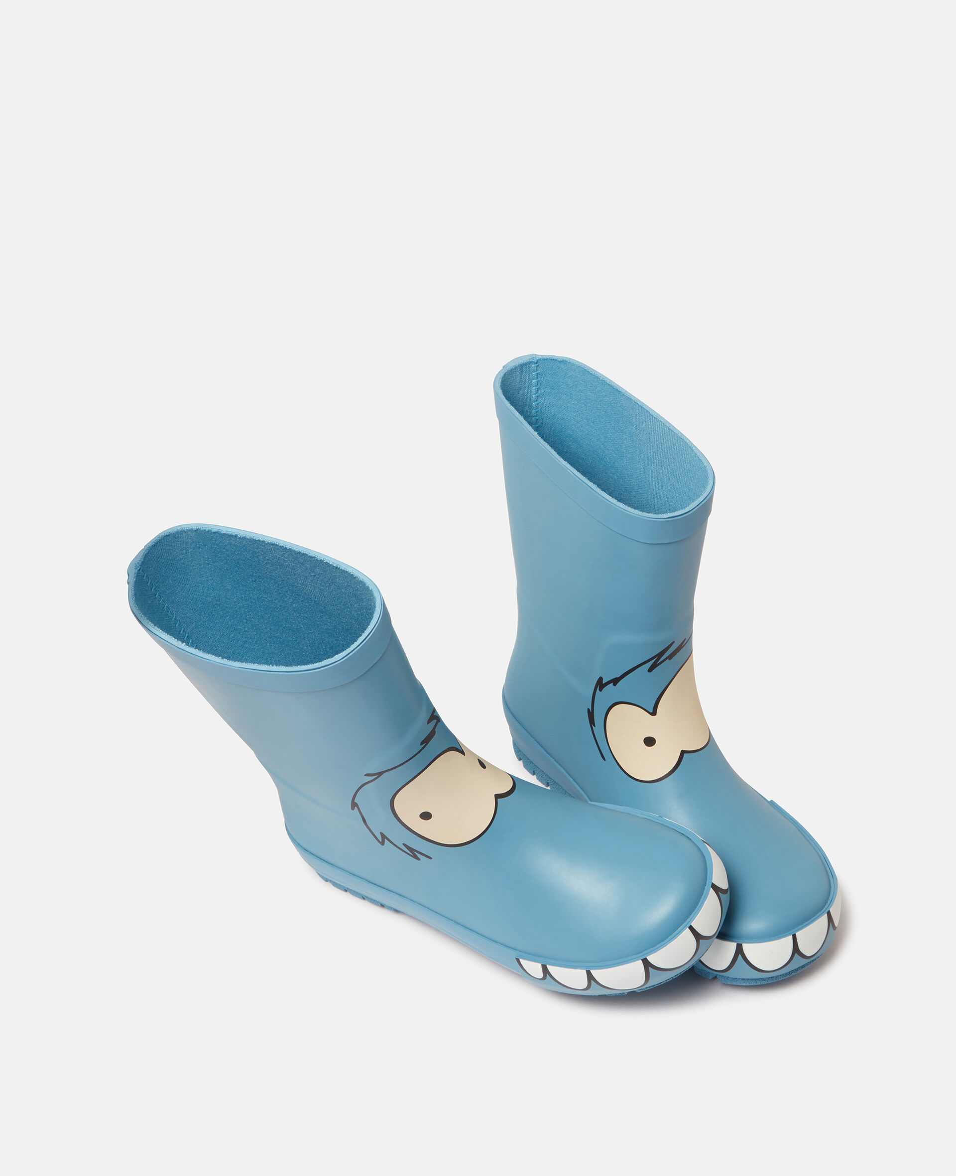 Monster Graphic Wellies-Blue-large Monster Graphic Wellies-Blue-large image number 3