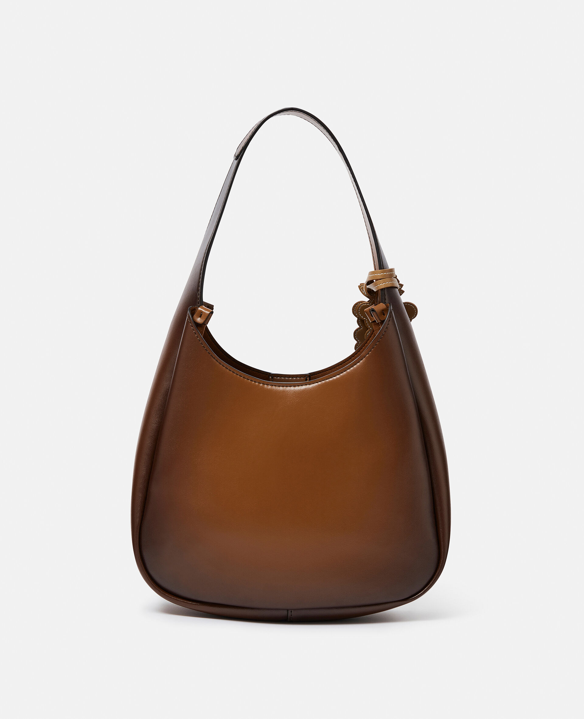 Logo Slouchy Hobo Tote Bag-Brown-large image number 4
