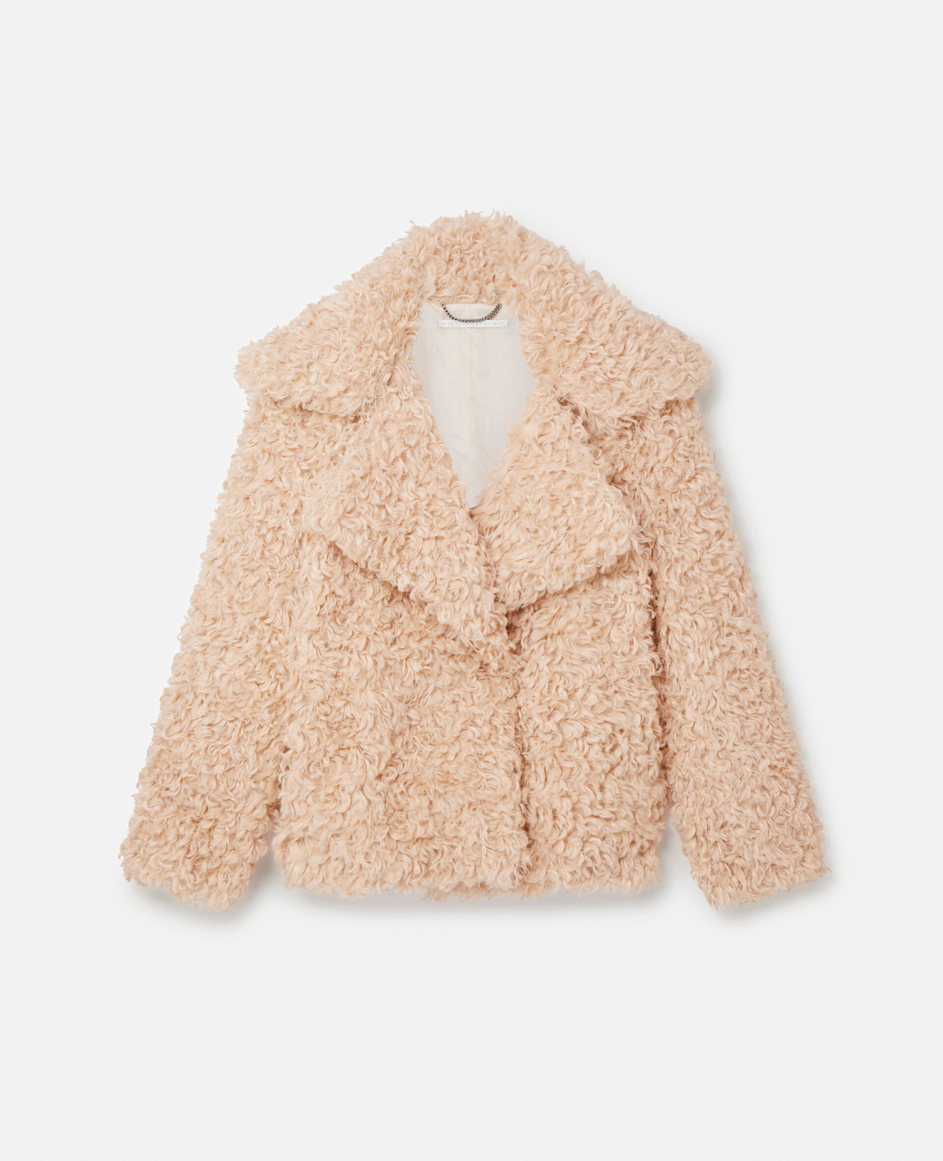 brown short teddy coat