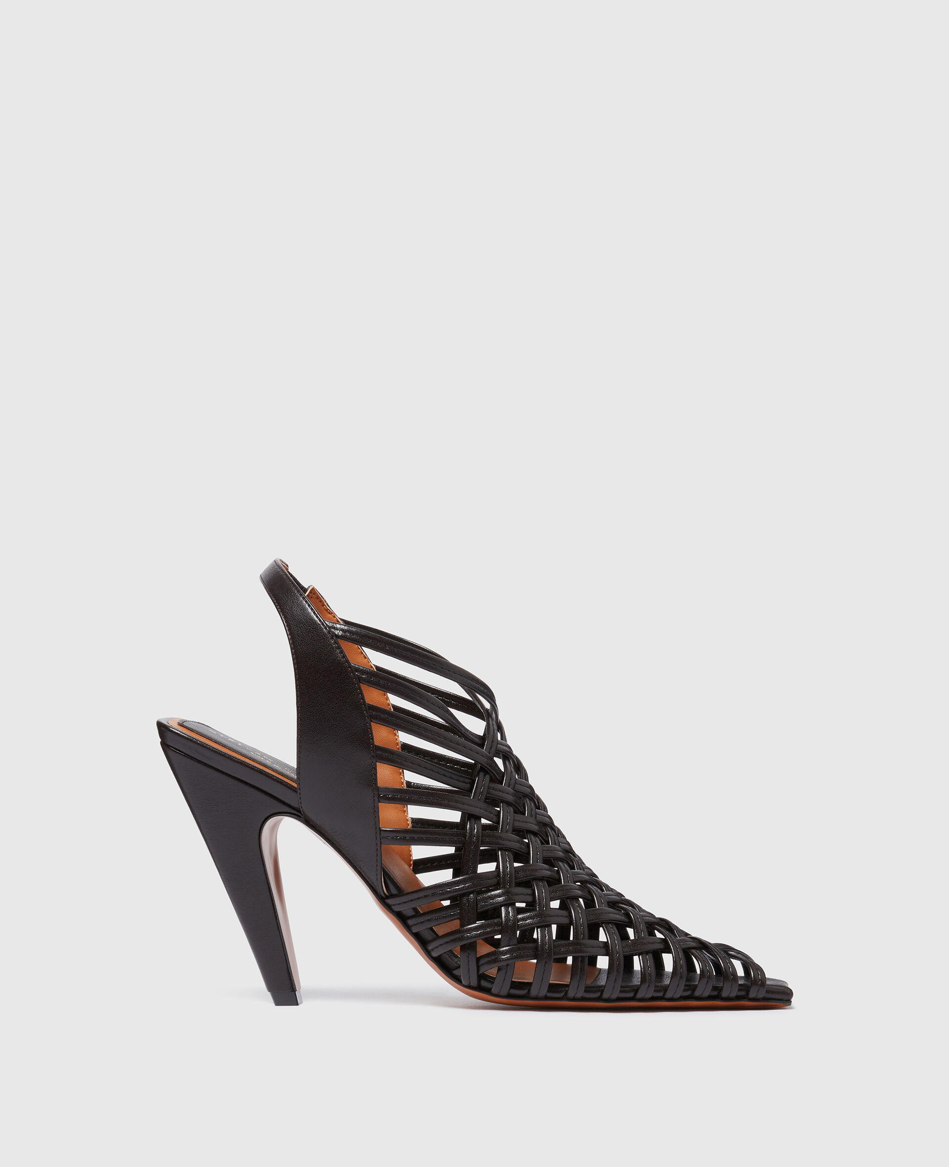 Stella Spur Woven Slingbacks-Gold-large image number 0