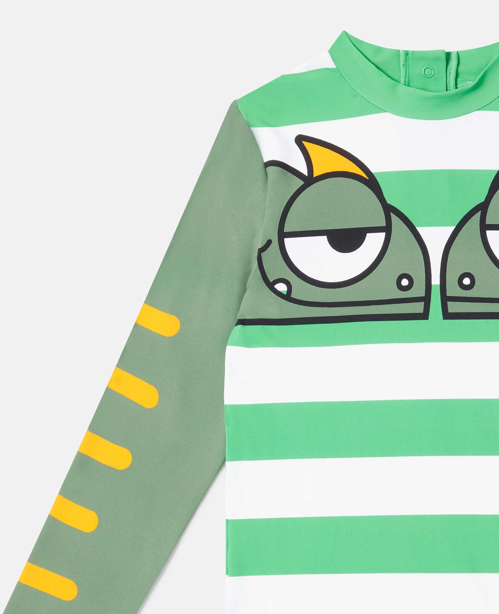 ダブルカメレオン ボーダースイムトップ-グリーン-large image number 1