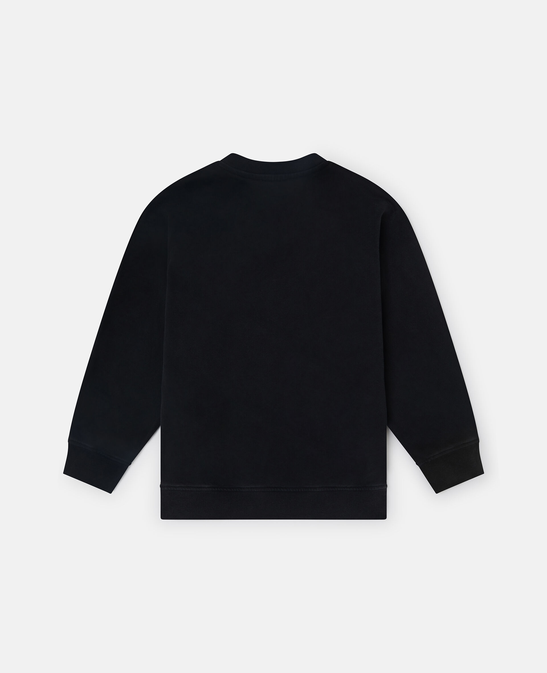 Logo Graphic Crewneck Sweatshirt-Black-large Logo Graphic Crewneck Sweatshirt-Black-large image number 2