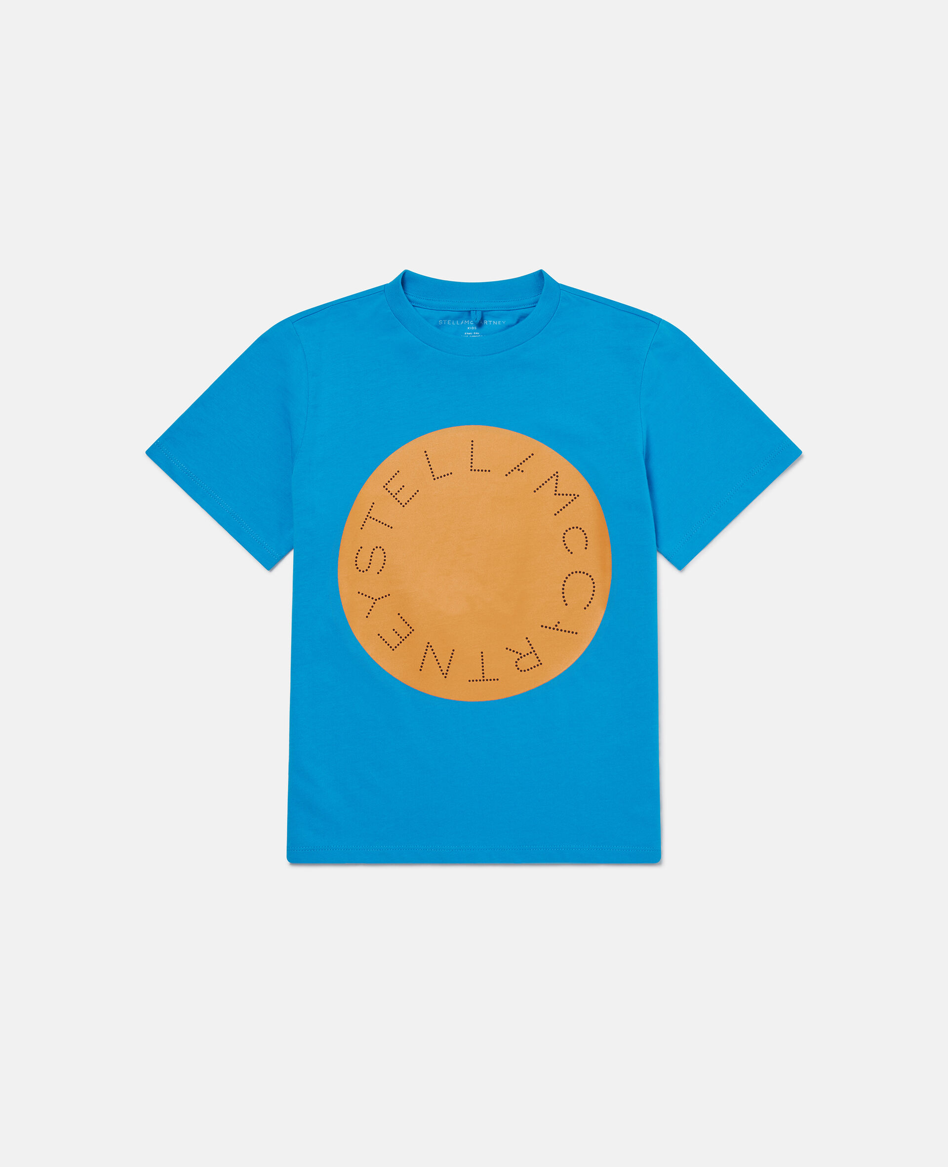 T shirt graphique avec logo-Bleu-large image number 0