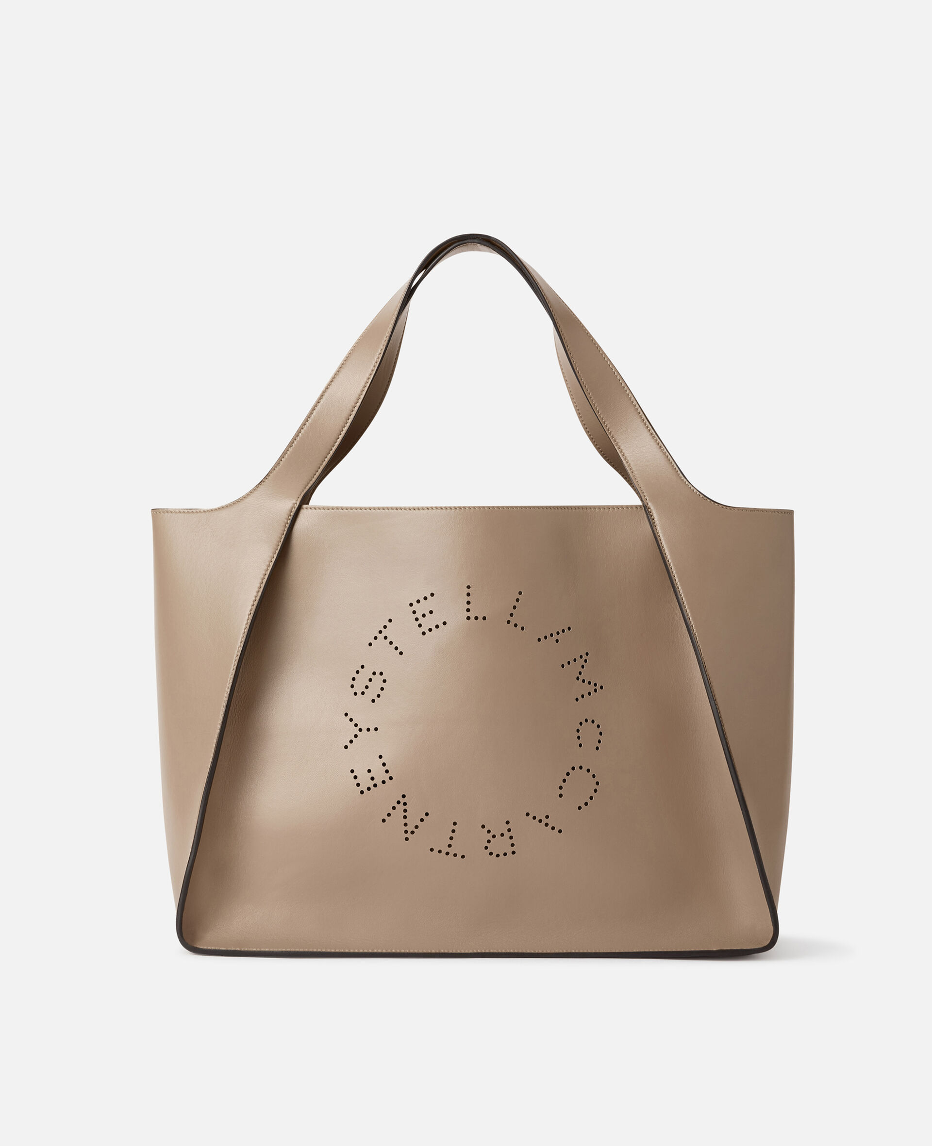 Tote Bag mit Logo-Beige-medium