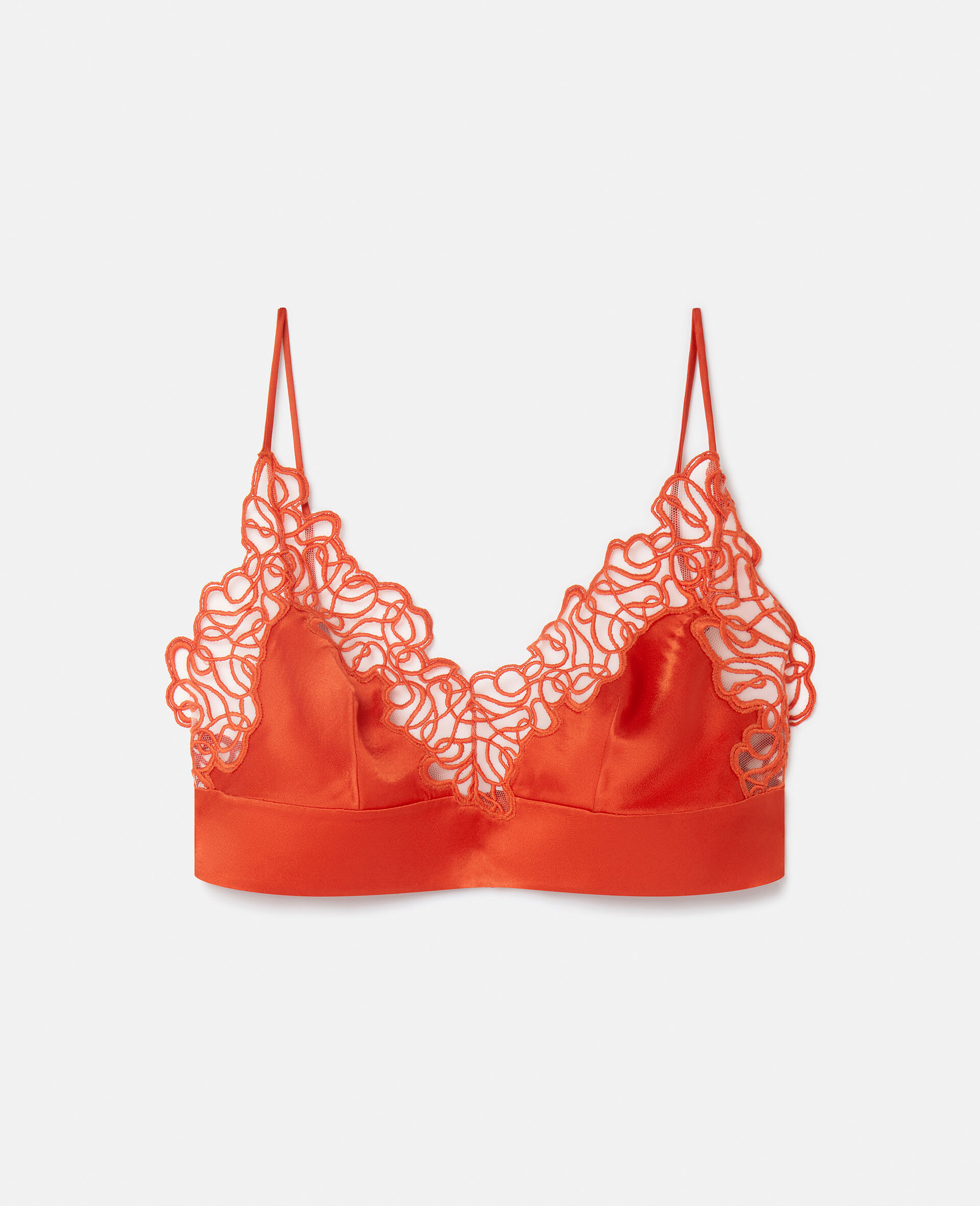 Floral Lace Bralette-Red-large