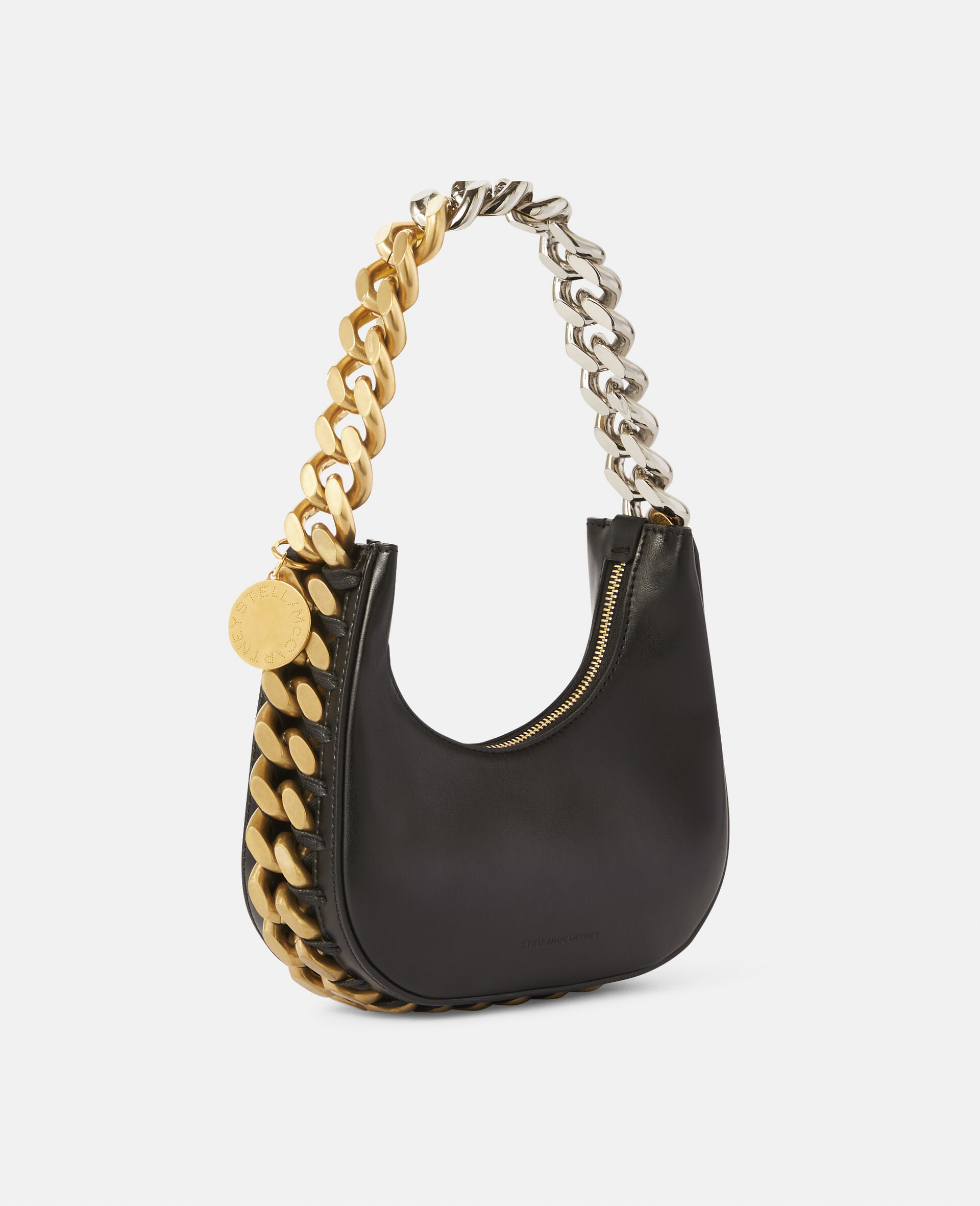 Frayme Mini Zipped Shoulder Bag-Black-large image number 4