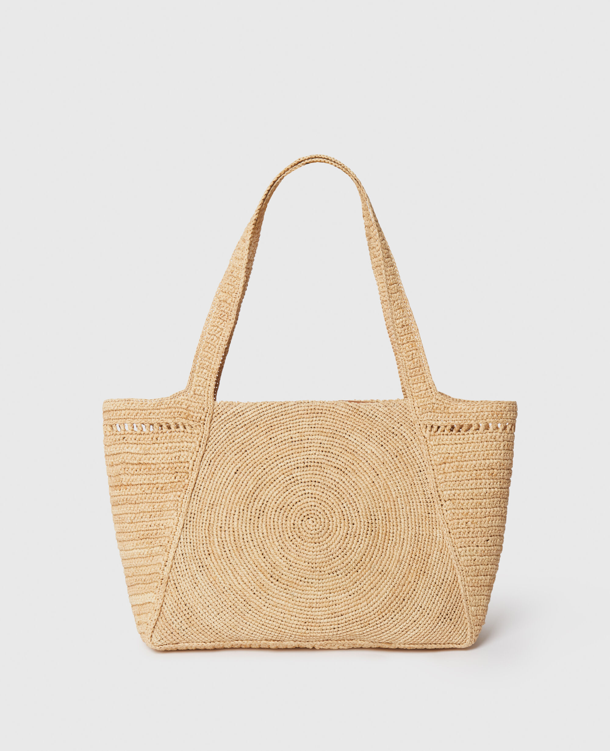 トートバッグ STELLA McCARTNEY Embroidered Raffia Stella Logo Shopping Bag 290b95a48d7869c5935e5c9abaca70