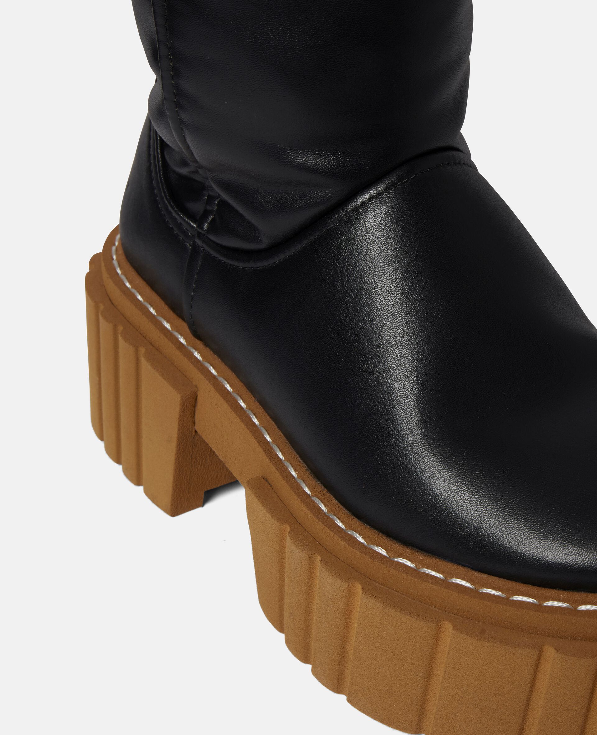  Teddy-Overknee-Stiefel Emilie-Schwarz-large image number 3