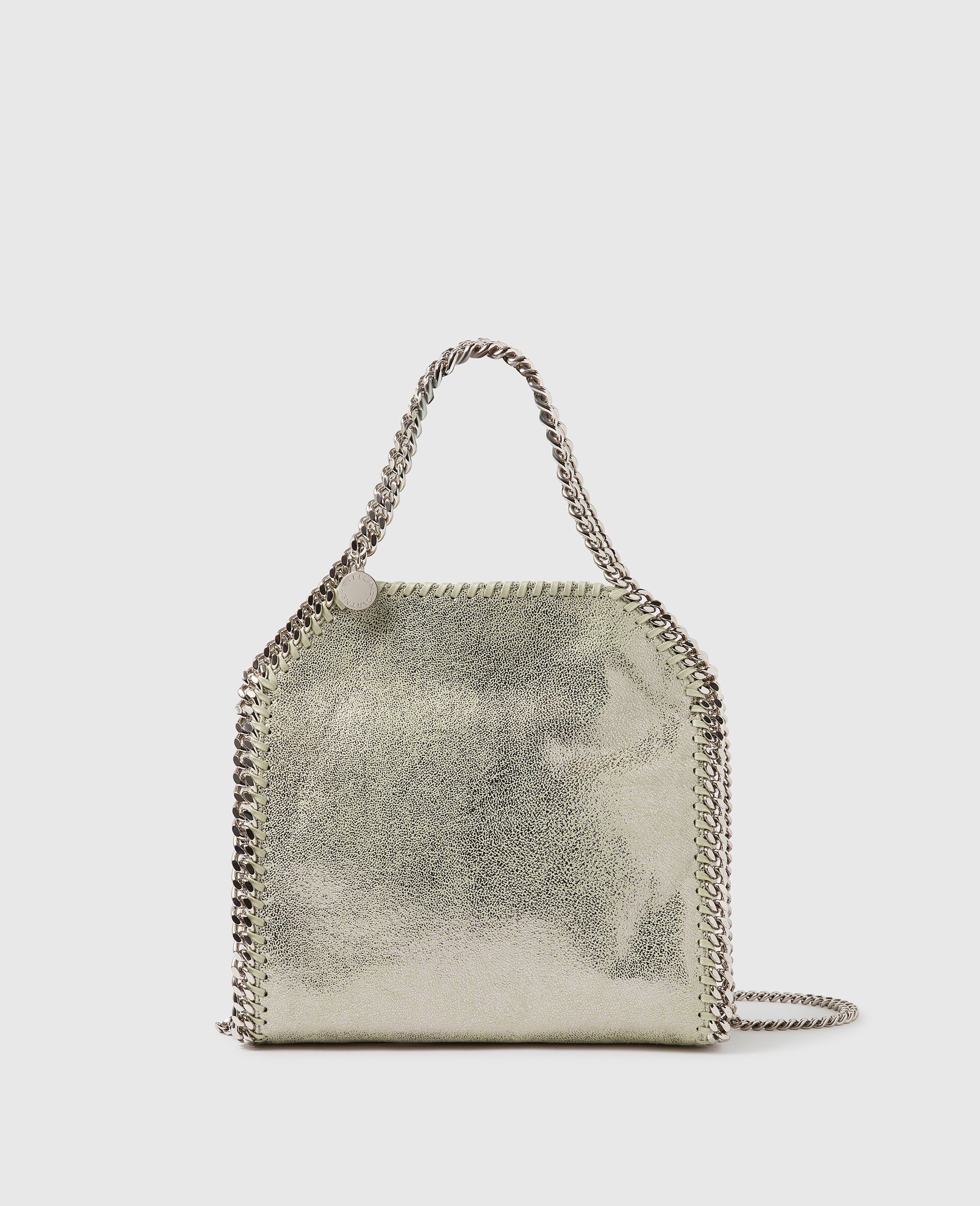 Falabella Mini Metallic Tote Bag-Green-medium
