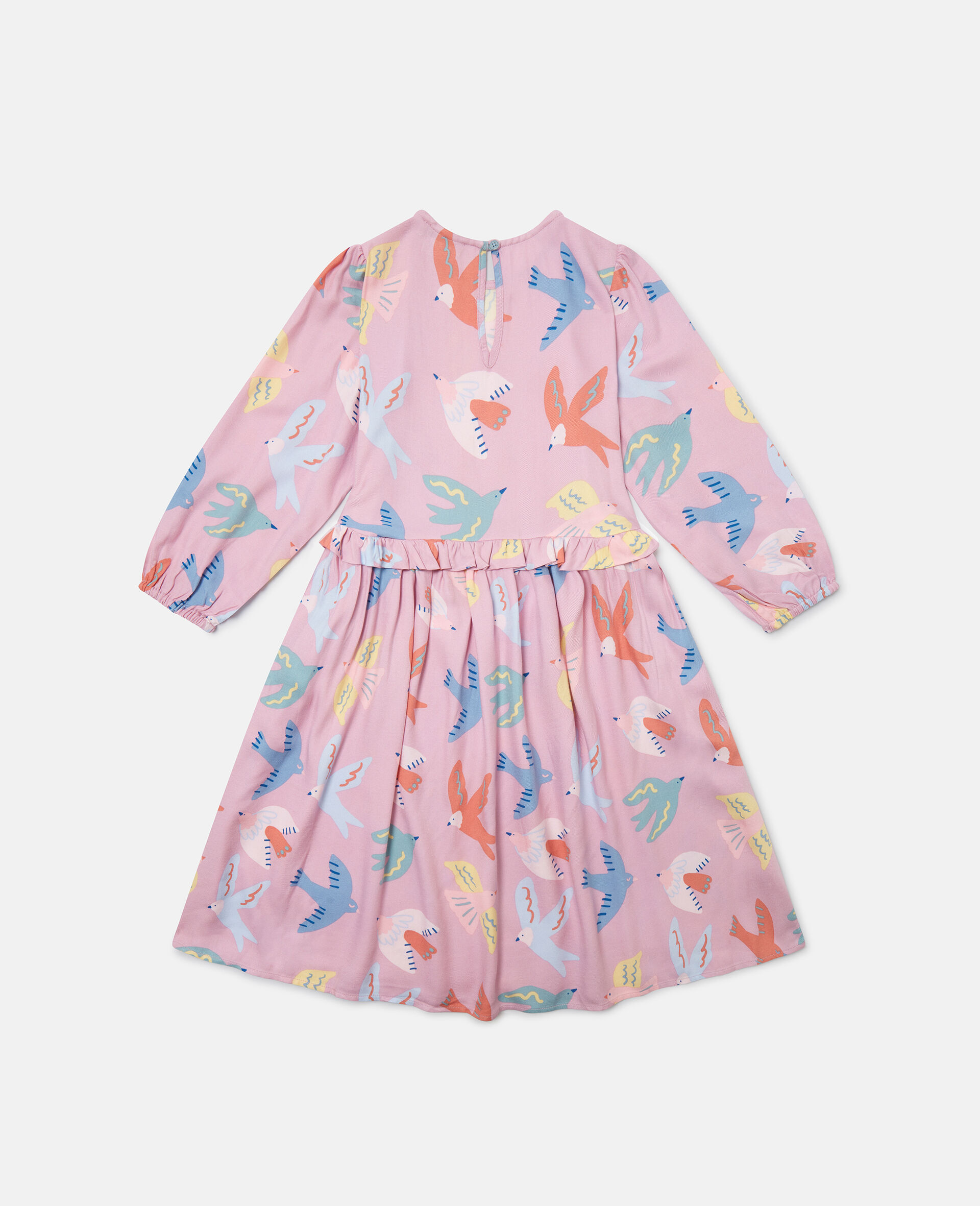 Dove Print Long-Sleeve Dress-Purple-large image number 2