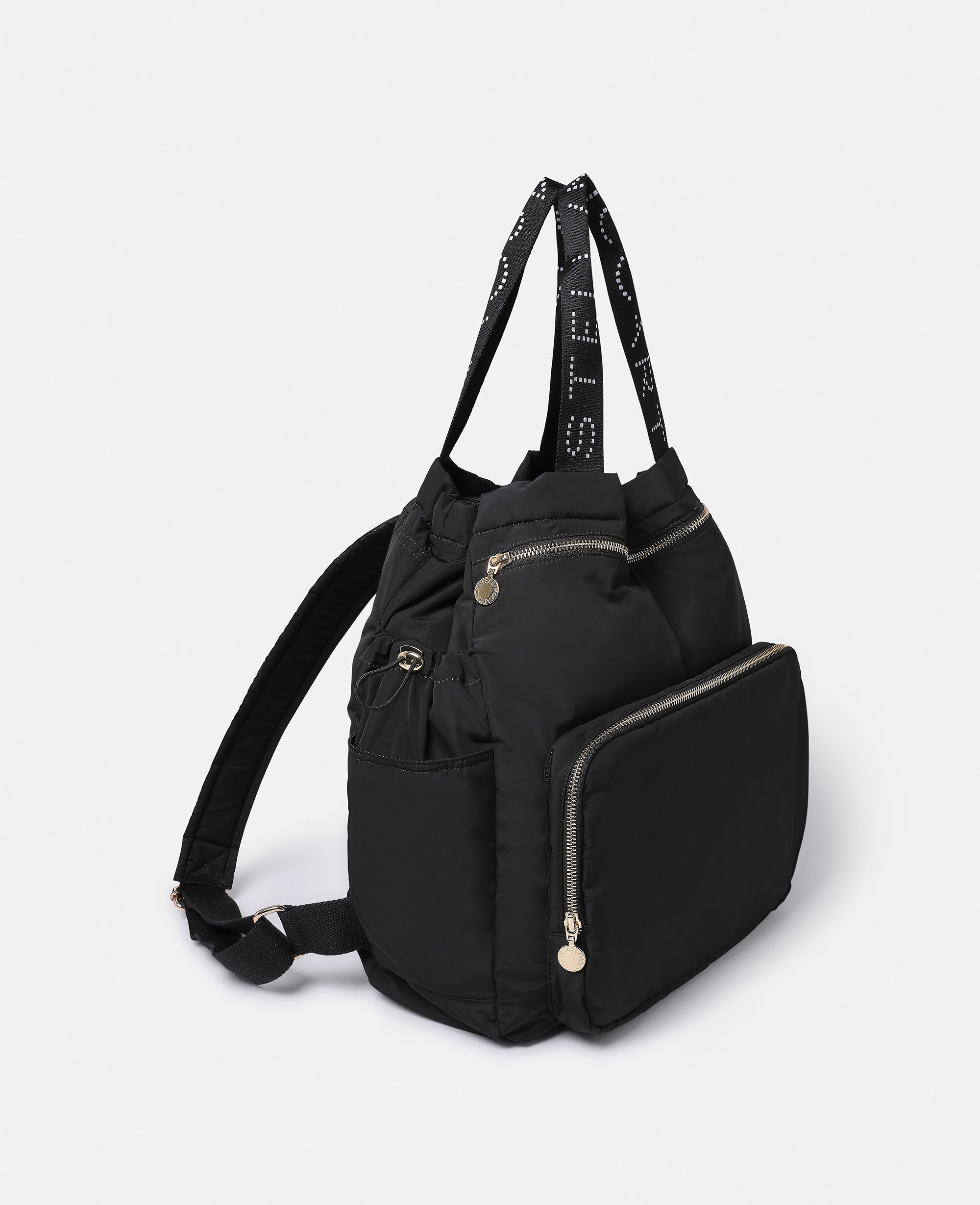 Logo Tape Backpack Changing Bag