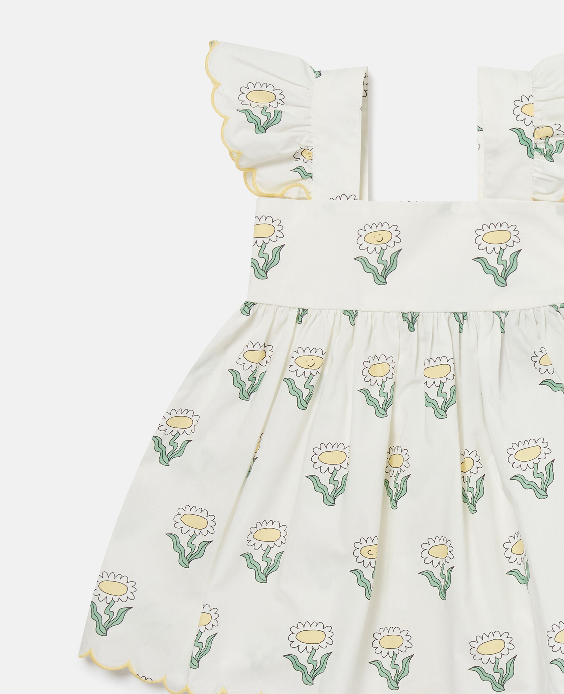 Daisies Sleeveless Dress and Bloomers Set-Cream-large Daisies Sleeveless Dress and Bloomers Set-Cream-large image number 1
