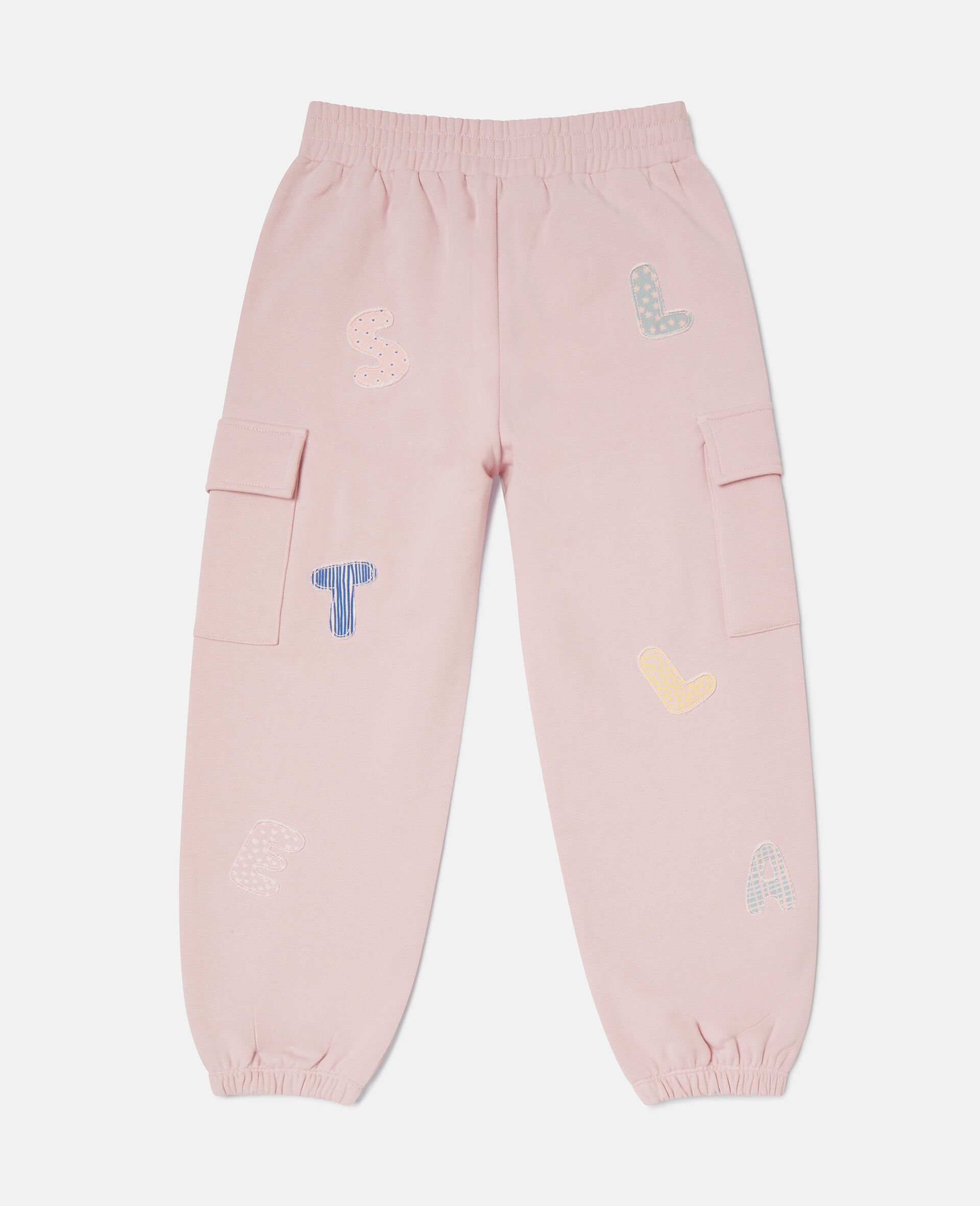 Logo Embroidered Drawstring Joggers-Purple-large Logo Embroidered Drawstring Joggers-Purple-large image number 2