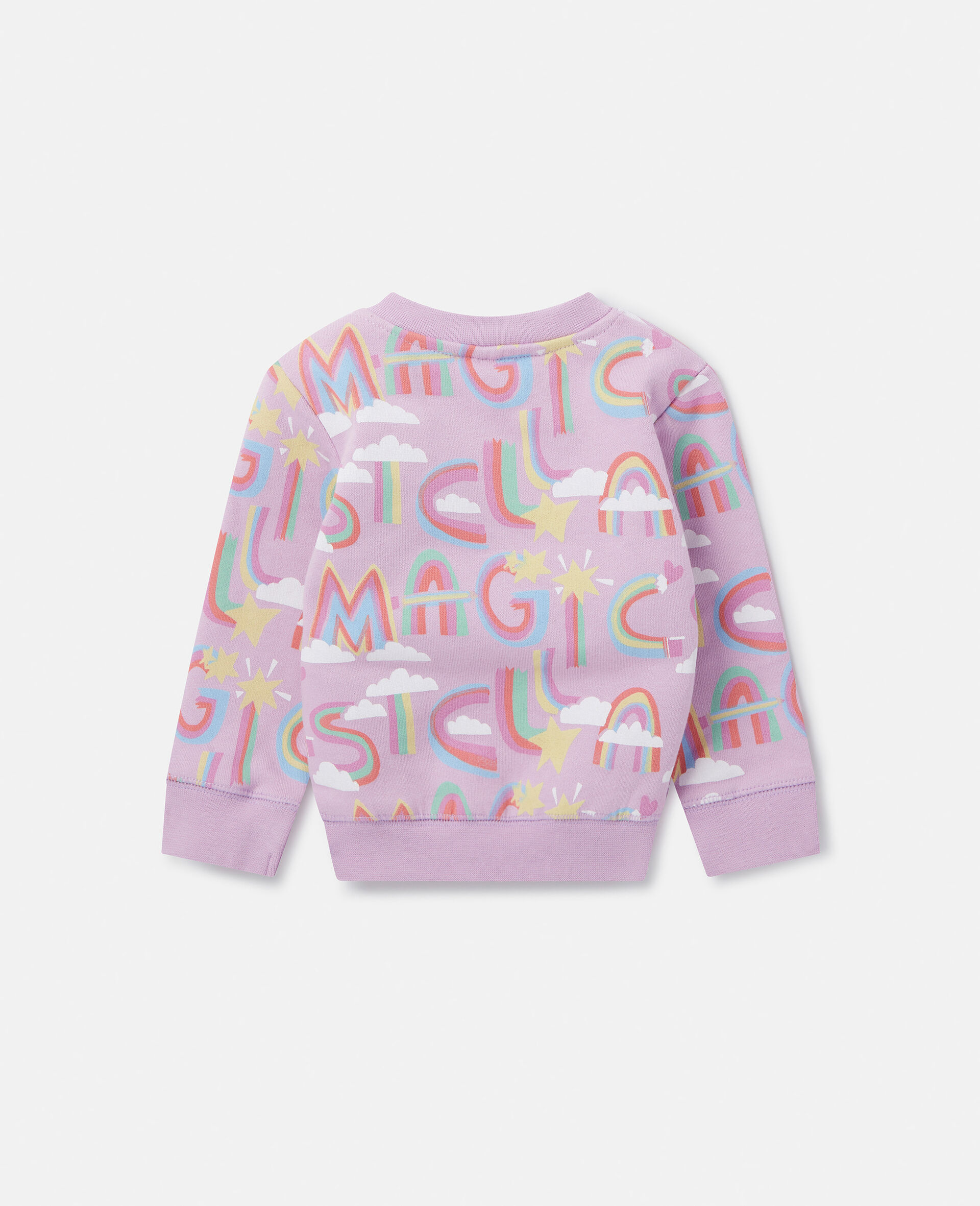 Rainbow Magic Print Sweatshirt-Purple-large Rainbow Magic Print Sweatshirt-Purple-large image number 2