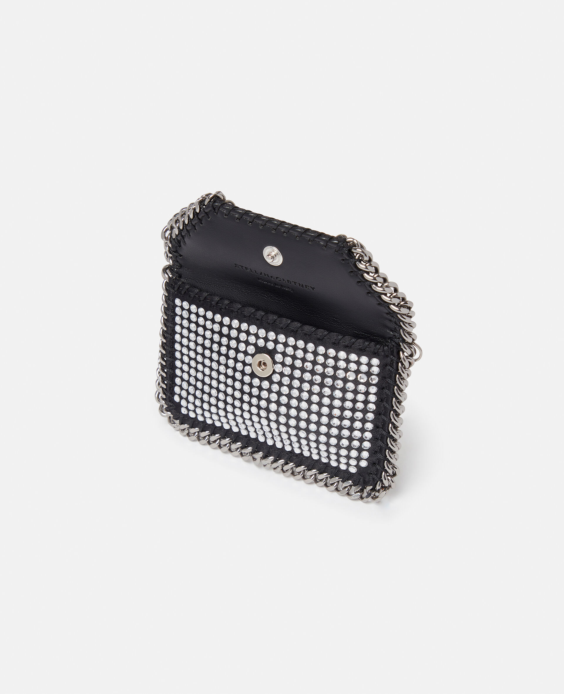 Falabella Crystal Cardholder on Chain-Black-large image number 3