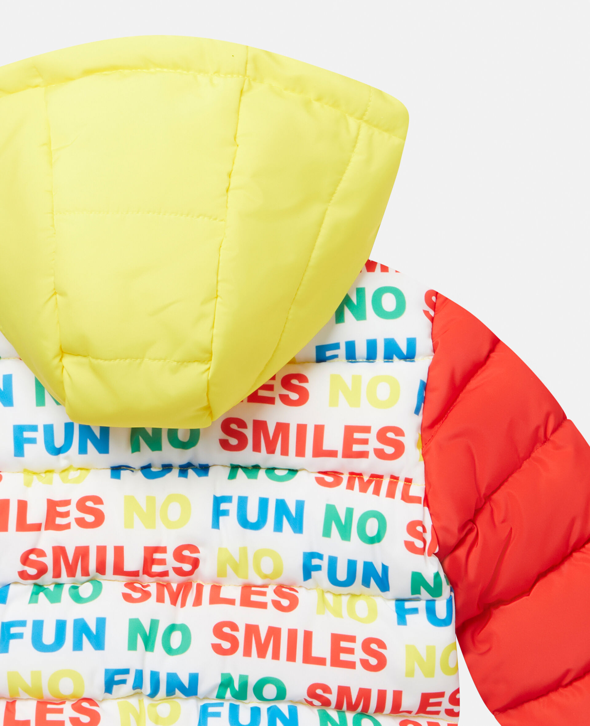 No Smiles No Fun Colourblock Puffer Jacket-Multicolour-large image number 2