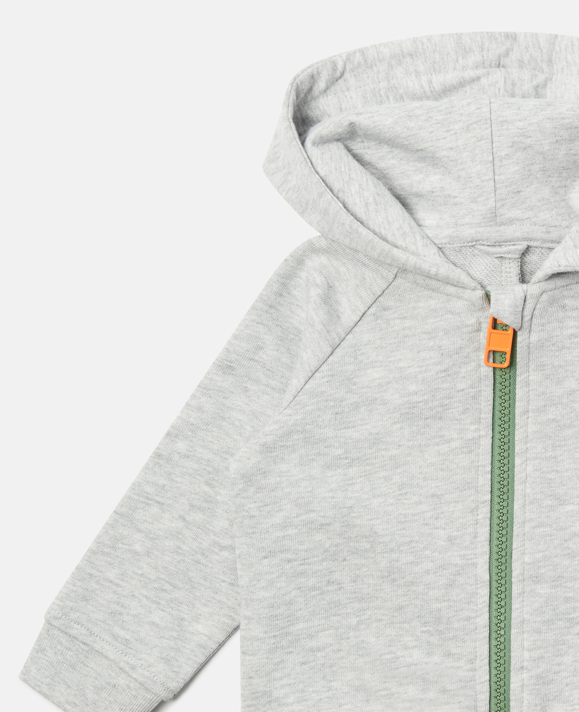 Gecko Spike Zip Hoodie-Grey-large image number 1
