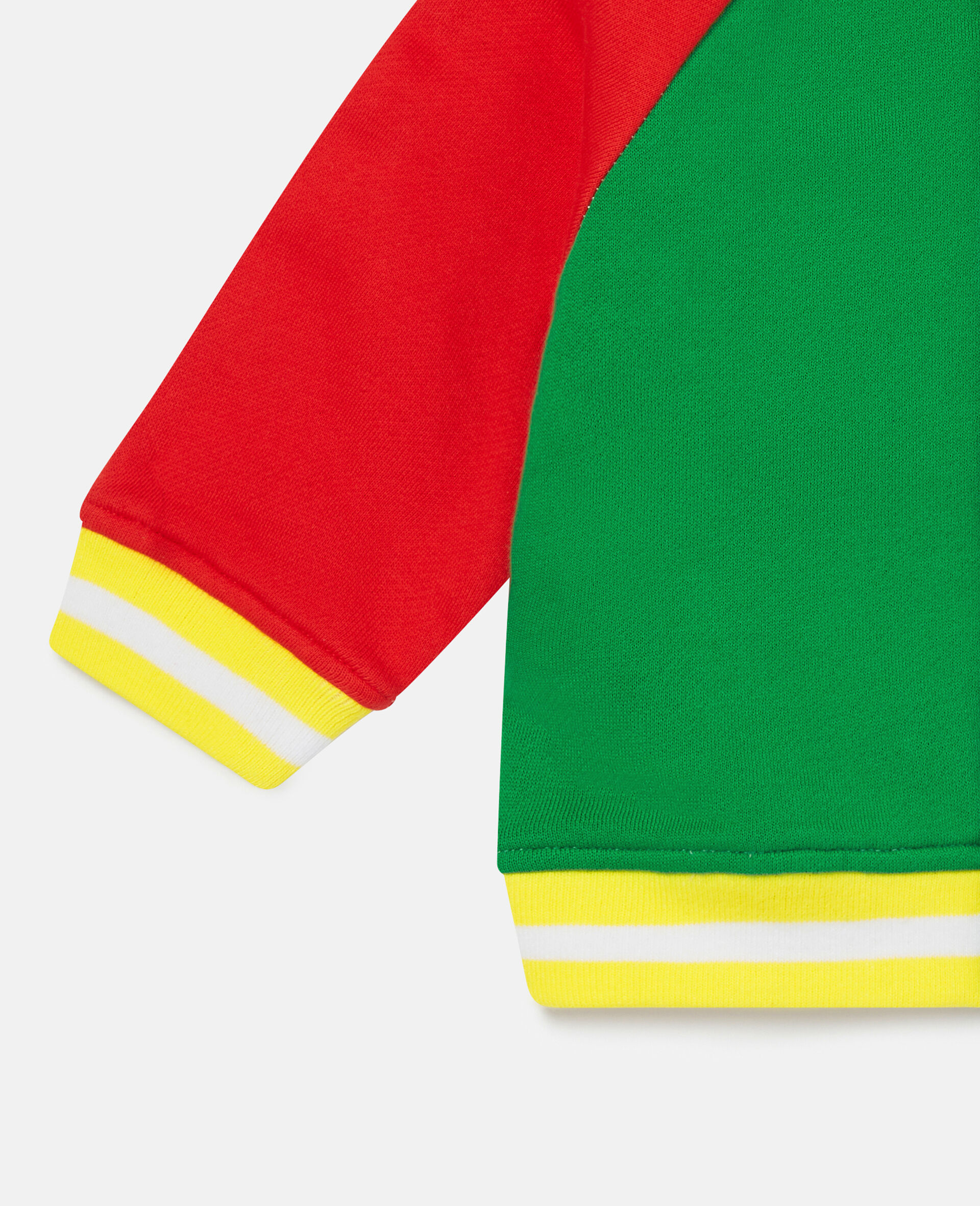 Cotton Colourblock Bomber Jacket-Multicolour-large image number 1