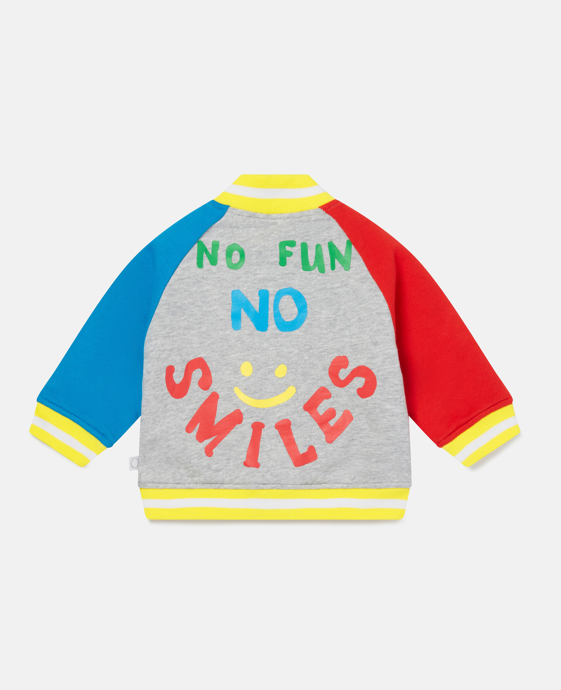 Cotton Colourblock Bomber Jacket-Multicolour-large image number 3