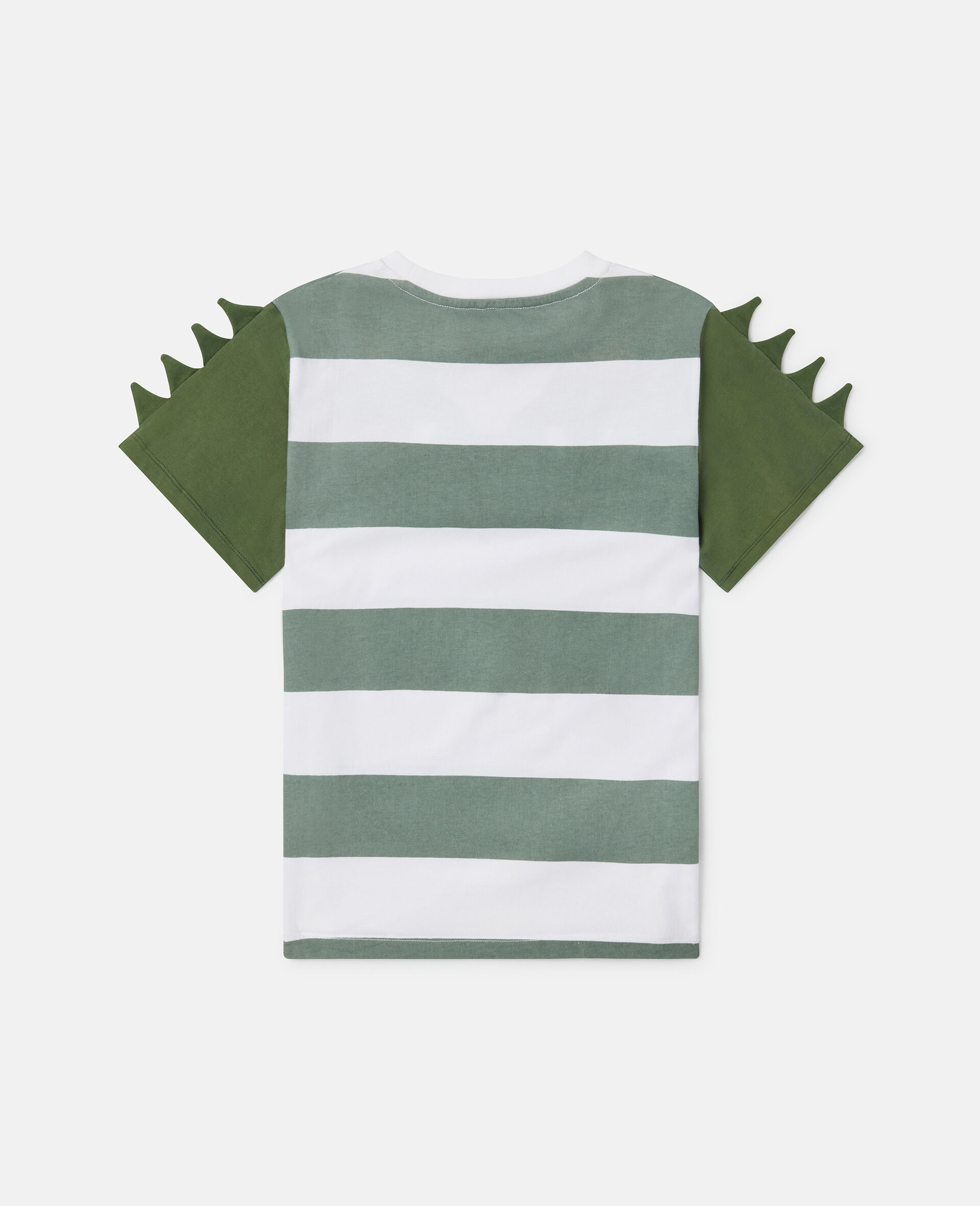 Double Gecko Striped T-Shirt-Green-large image number 2
