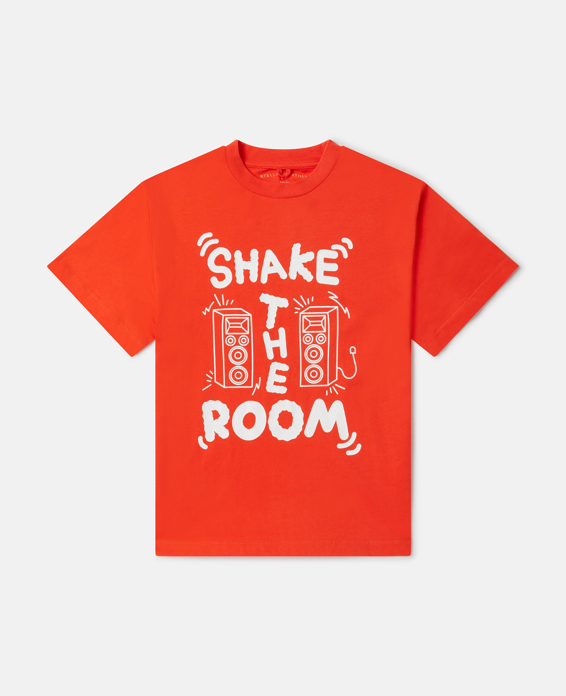 'Shake the Room' Print Oversized T-Shirt-Red-large image number 0
