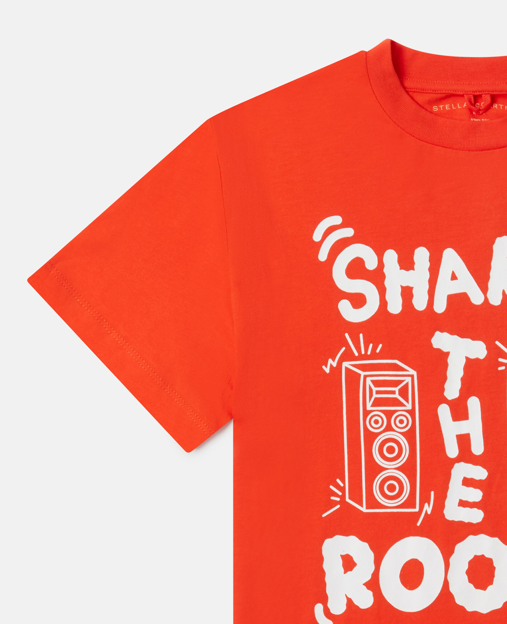 'Shake the Room' Print Oversized T-Shirt-Red-large image number 1
