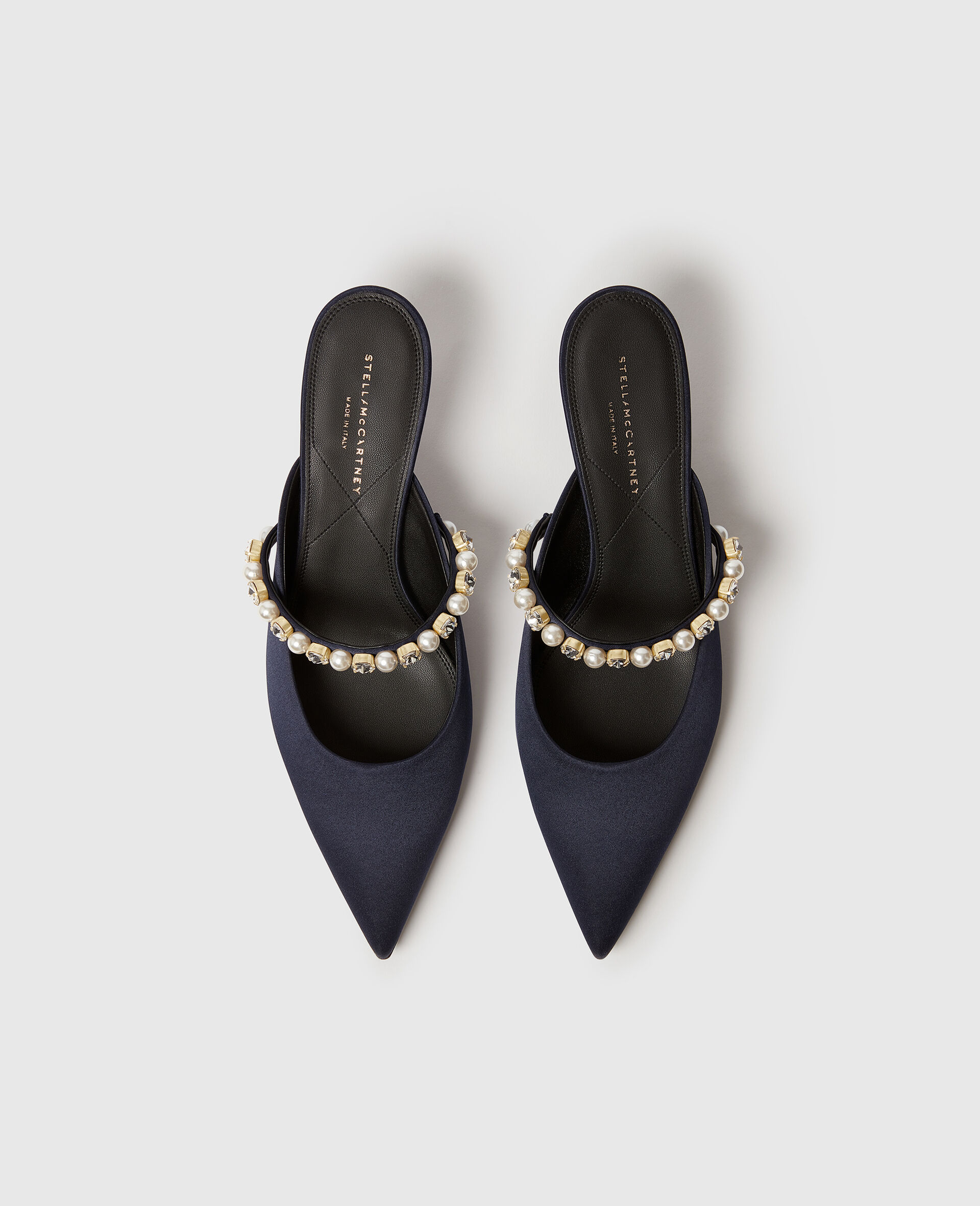 Elsa Pearl-Embellished Kitten Heels-Yellow-large image number 3