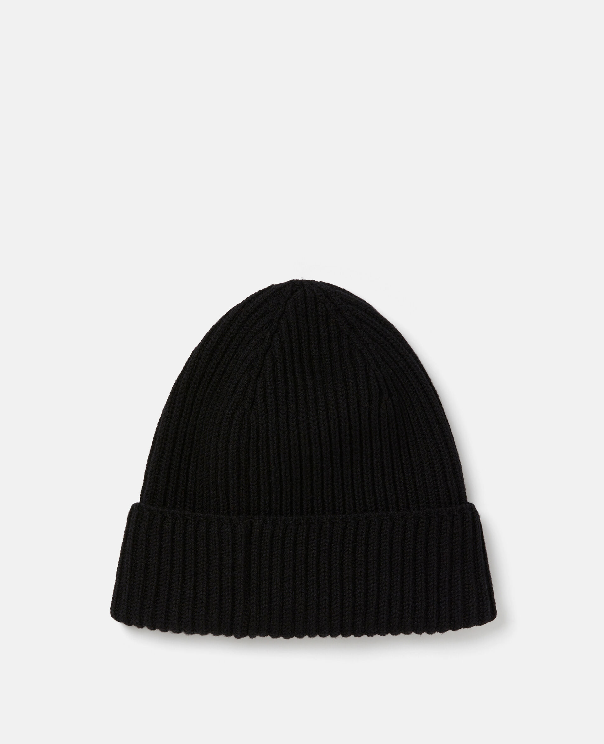 Lunar New Year Rabbit Motif Knitted Beanie Hat-Black-large image number 1