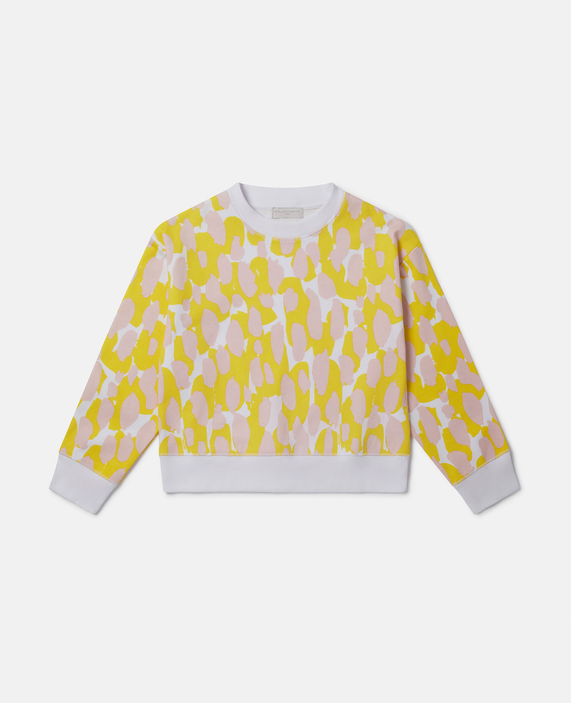 Camouflage Print Oversized Sweatshirt-White-large image number 0