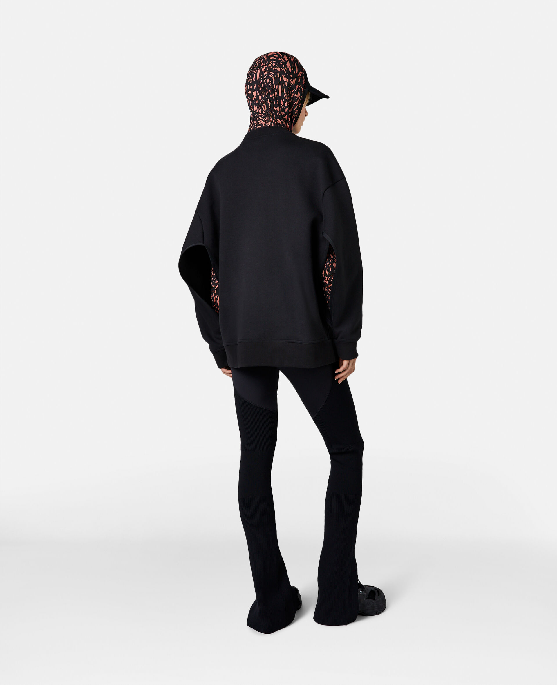 TruePurpose Split Sleeve Sweatshirt-Black-large image number 2