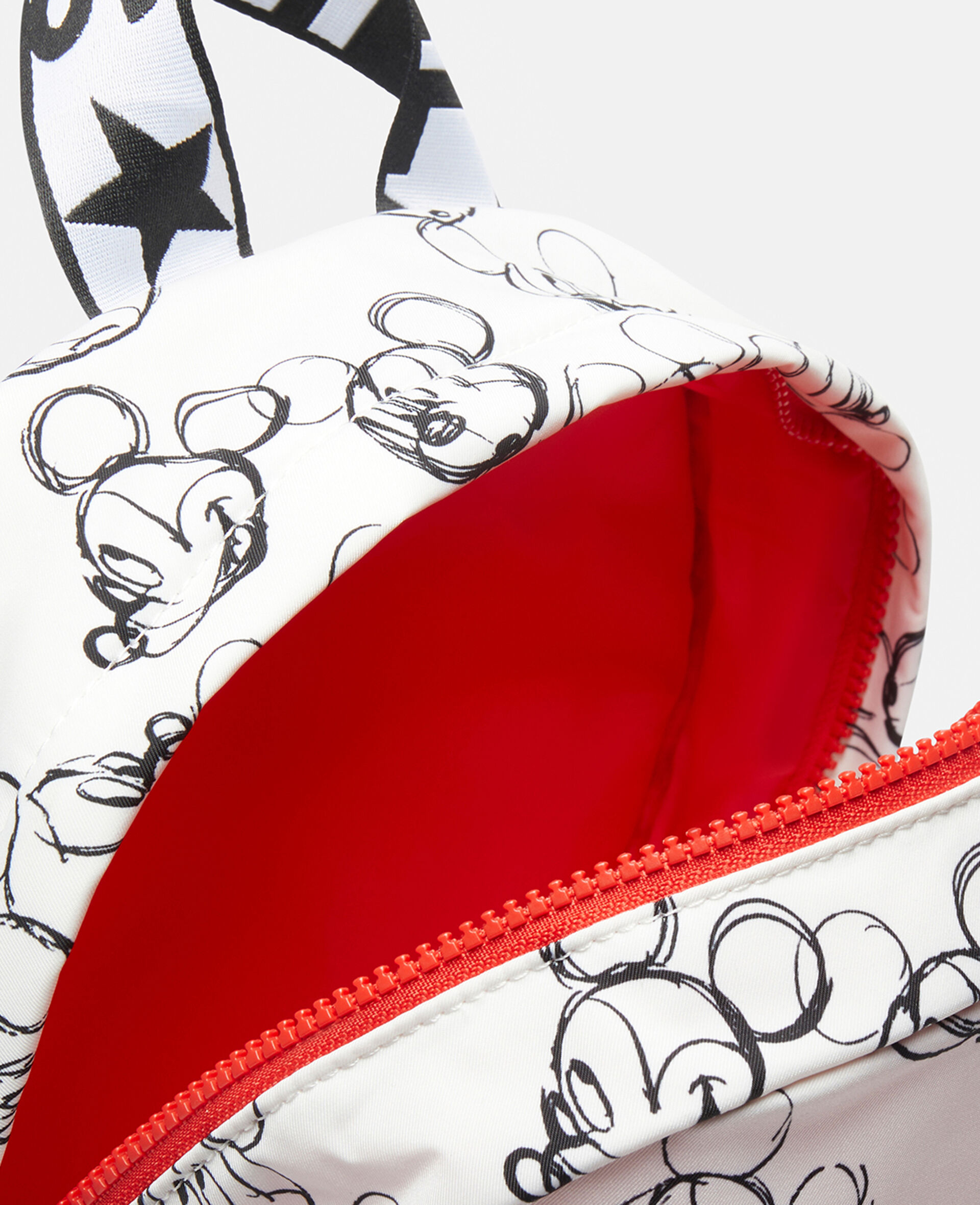 Fantasia Mickey Print Backpack-White-large image number 2