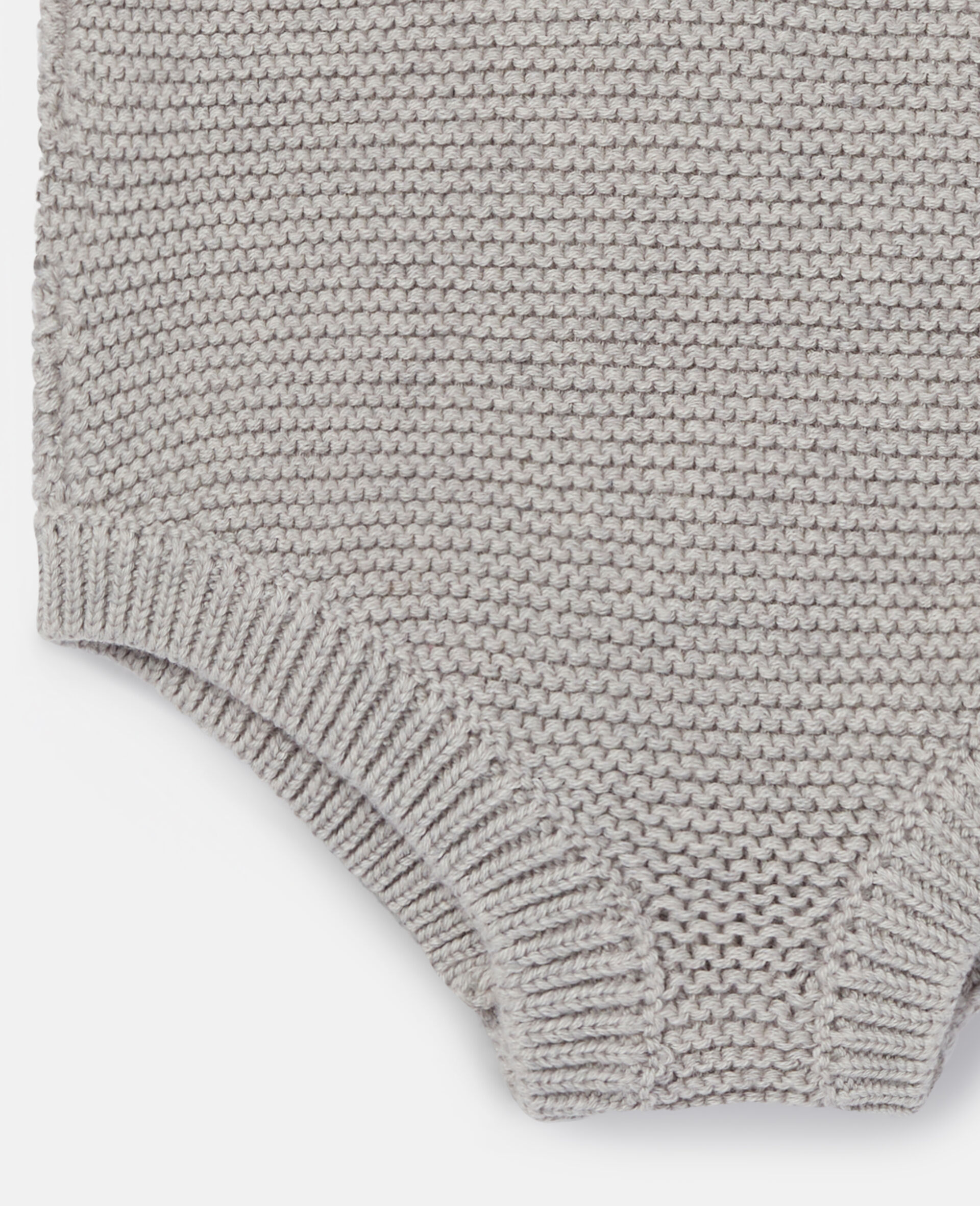 Knit Fox Bodysuit-Grey-large image number 2